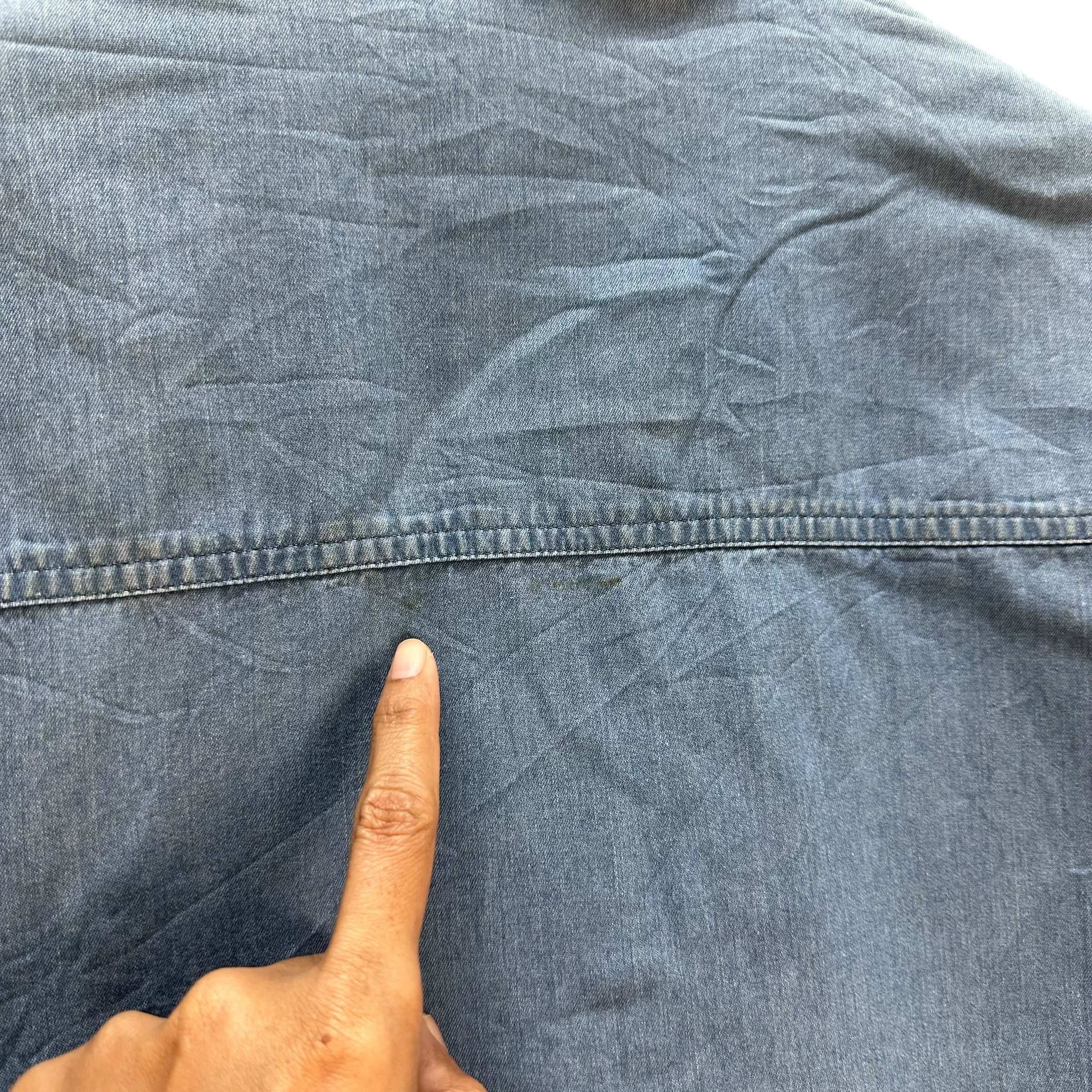 Burberry Vintage 90's BURBERRYS Jeans Jacket #1495-A62 Size US L / EU 52-54 / 3 - 18 Thumbnail
