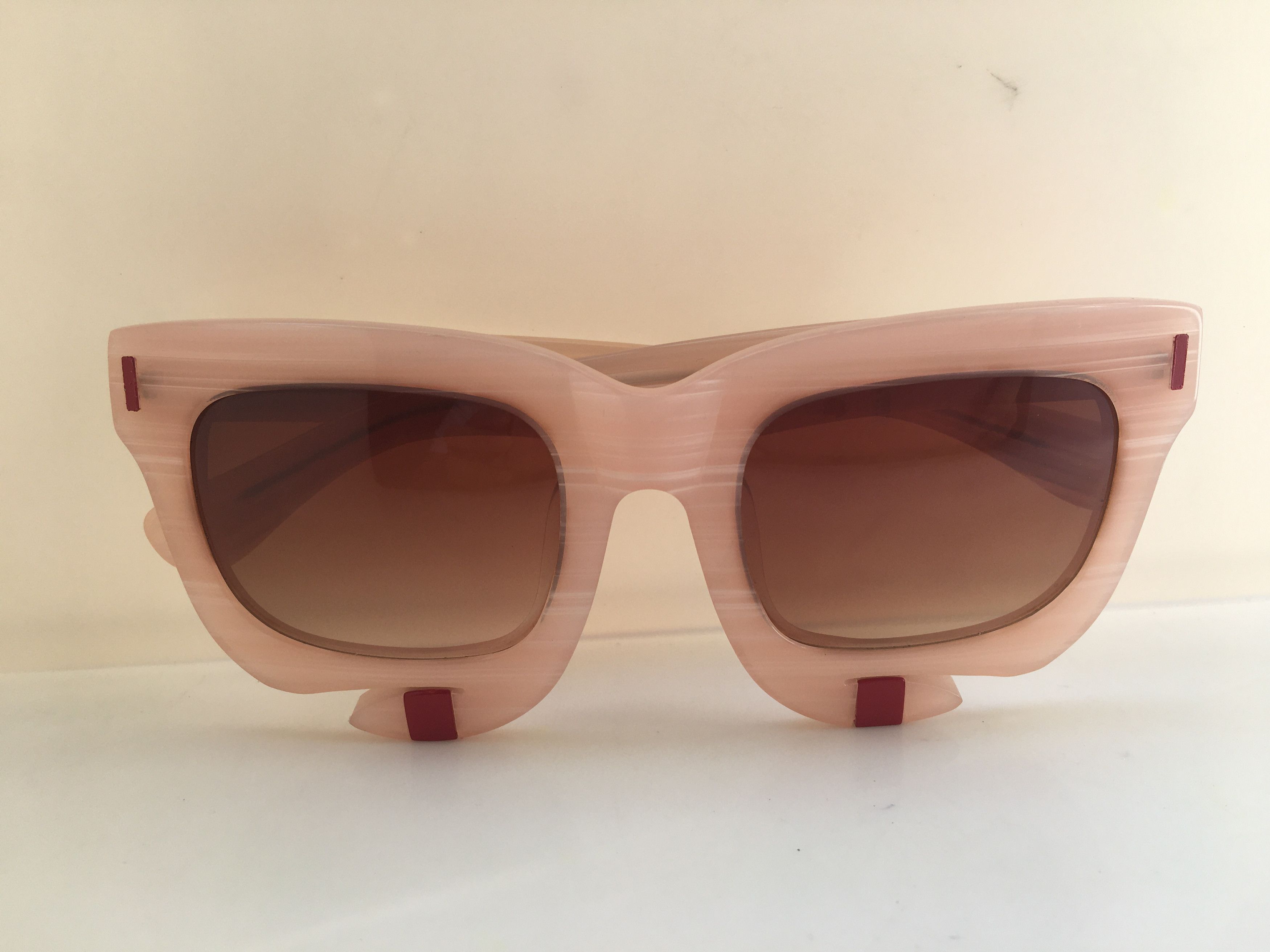 Other Rain Handmade Pink Acetate Diva Girls Sunglasses Frame Size ONE SIZE - 5 Thumbnail