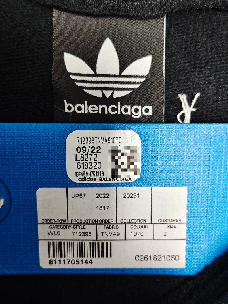 Balenciaga Balenciaga x adidas23ss fashion show collaboration embroide Size US M / EU 48-50 / 2 - 4 Thumbnail