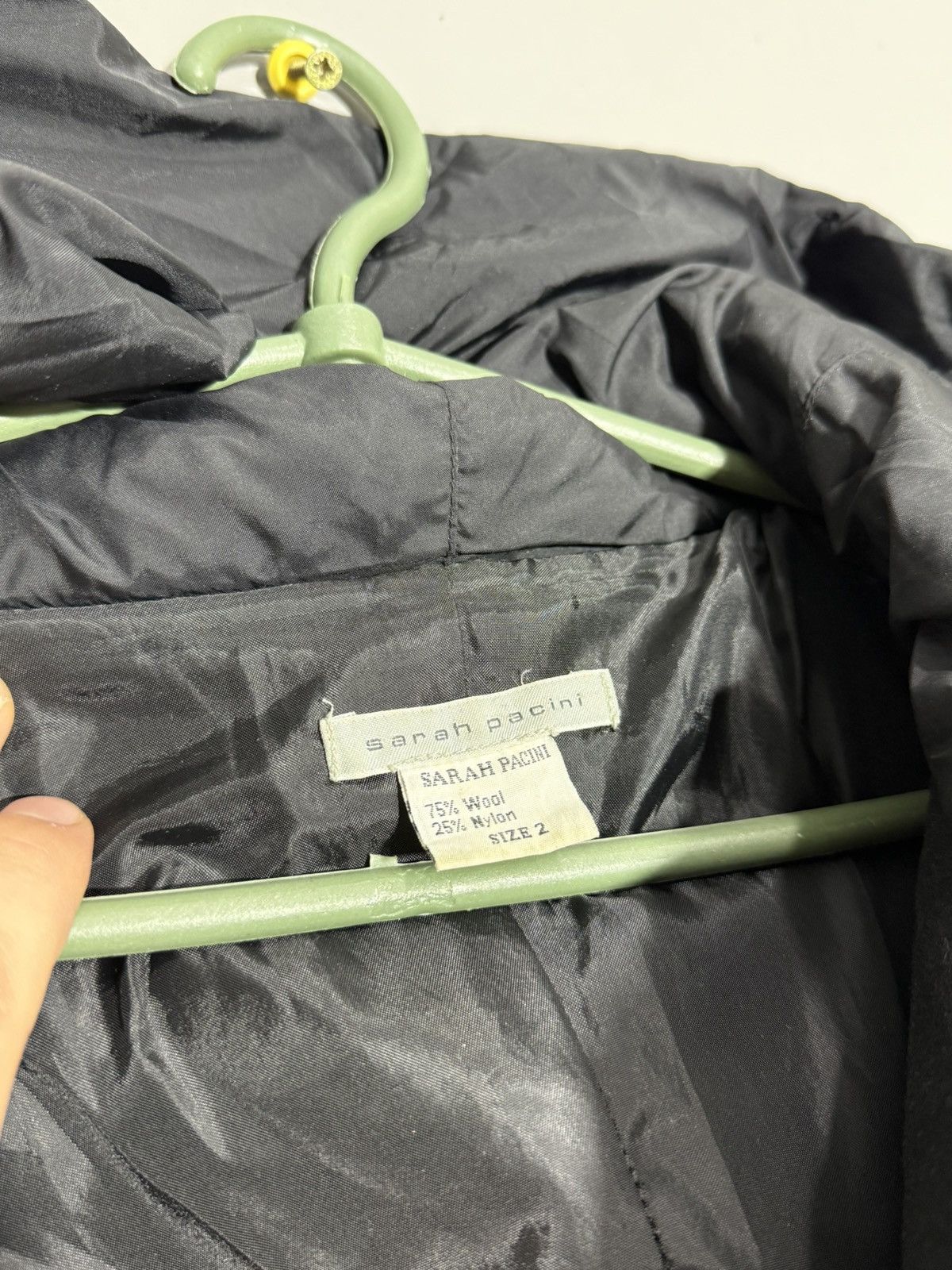 Sarah Pacini Sarah Pacini Wool Coat with nylon lining size 2 Size M / US 6-8 / IT 42-44 - 14 Thumbnail