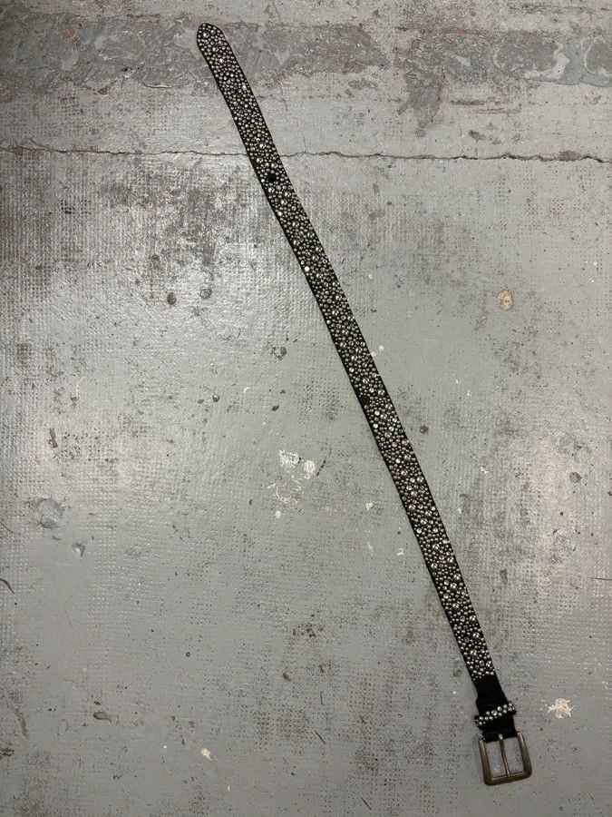 Dsquared2 Dsquared2 Black Leather Studded Belt Size ONE SIZE - 7 Thumbnail