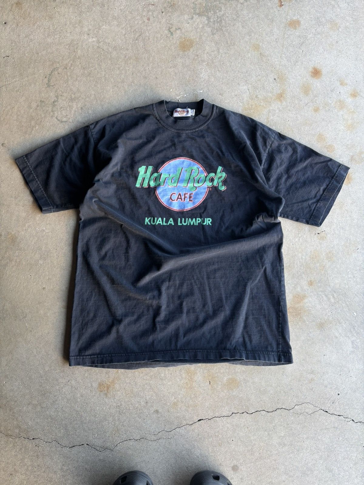 Hard Rock Cafe Vintage 90s Hard Rock Cafe Kuala Lumpur Boxy Black Tee Size US XL / EU 56 / 4 - 1 Thumbnail