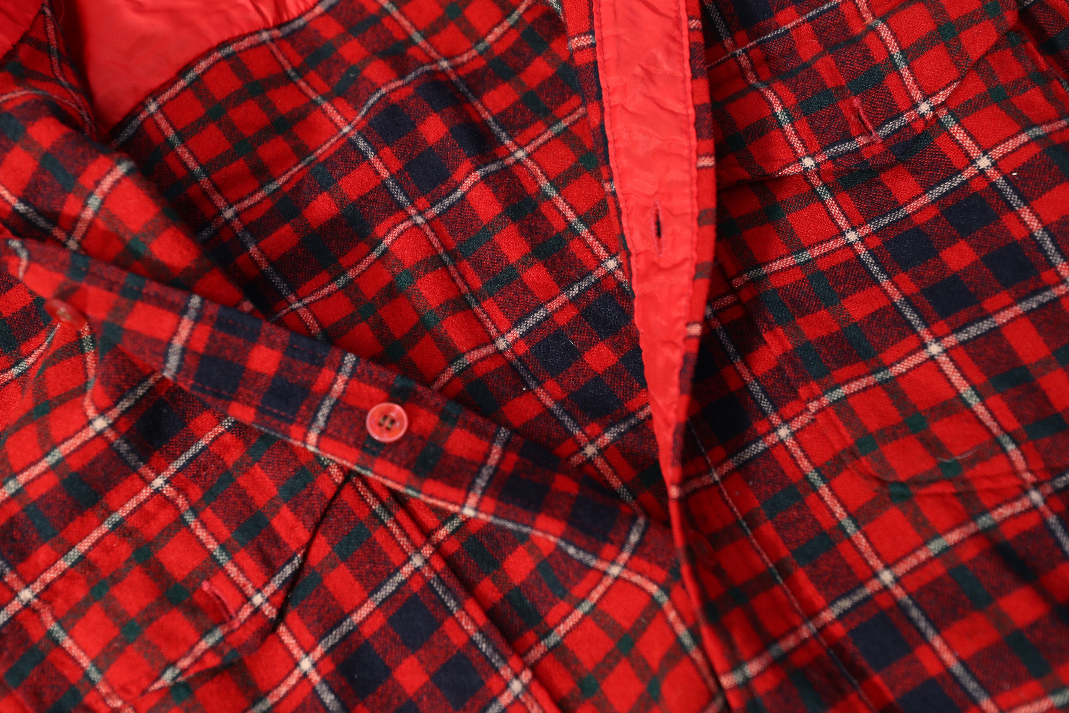 Pendleton Vintage Pendleton Wool Red Tartan Flannel (M) Size US S / EU 44-46 / 1 - 11 Thumbnail
