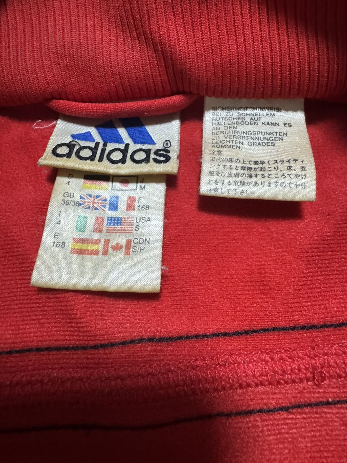 Adidas × Vintage Vintage Adidas AČ Milan Football jacket Soccer Track zip Size US M / EU 48-50 / 2 - 4 Thumbnail