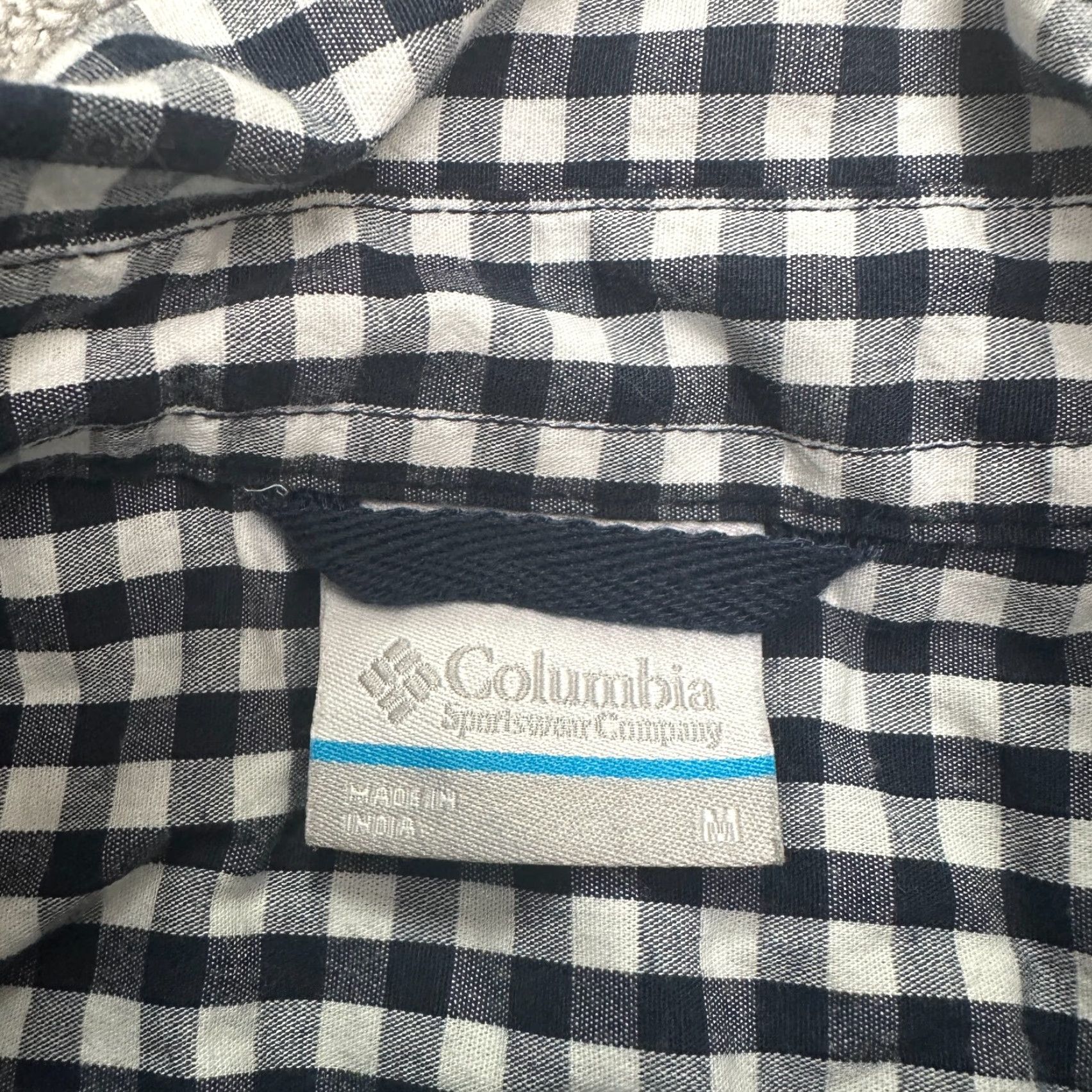 Vintage Columbia Button-Up Shirt Men Medium Blue White Check Cotton Spandex Casual All Seasons Mens Size US M / EU 48-50 / 2 - 5 Thumbnail