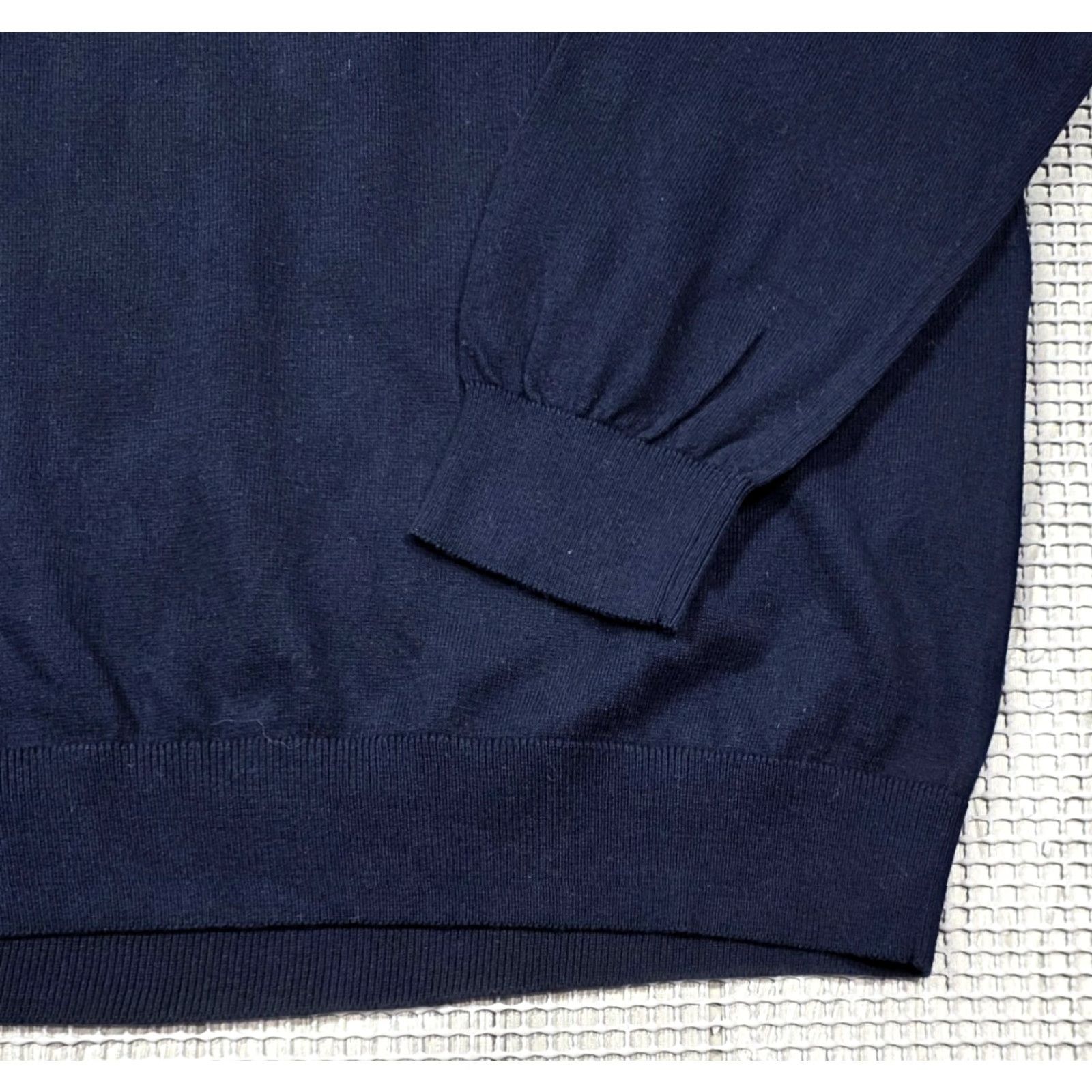 Vintage LL Bean Sweater Mens 2XL Blue Pullover V-Neck Knit Long Sleeve Cashmere Blend Size US XXL / EU 58 / 5 - 4 Thumbnail