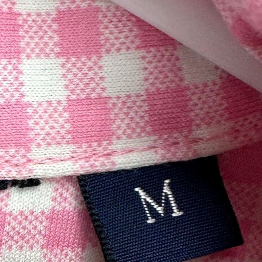 Polo Ralph Lauren Ralph Lauren Polo Golf Shirt Mens Medium Pink Check Rugby Short Sleeve Pocket Size US M / EU 48-50 / 2 - 4 Thumbnail