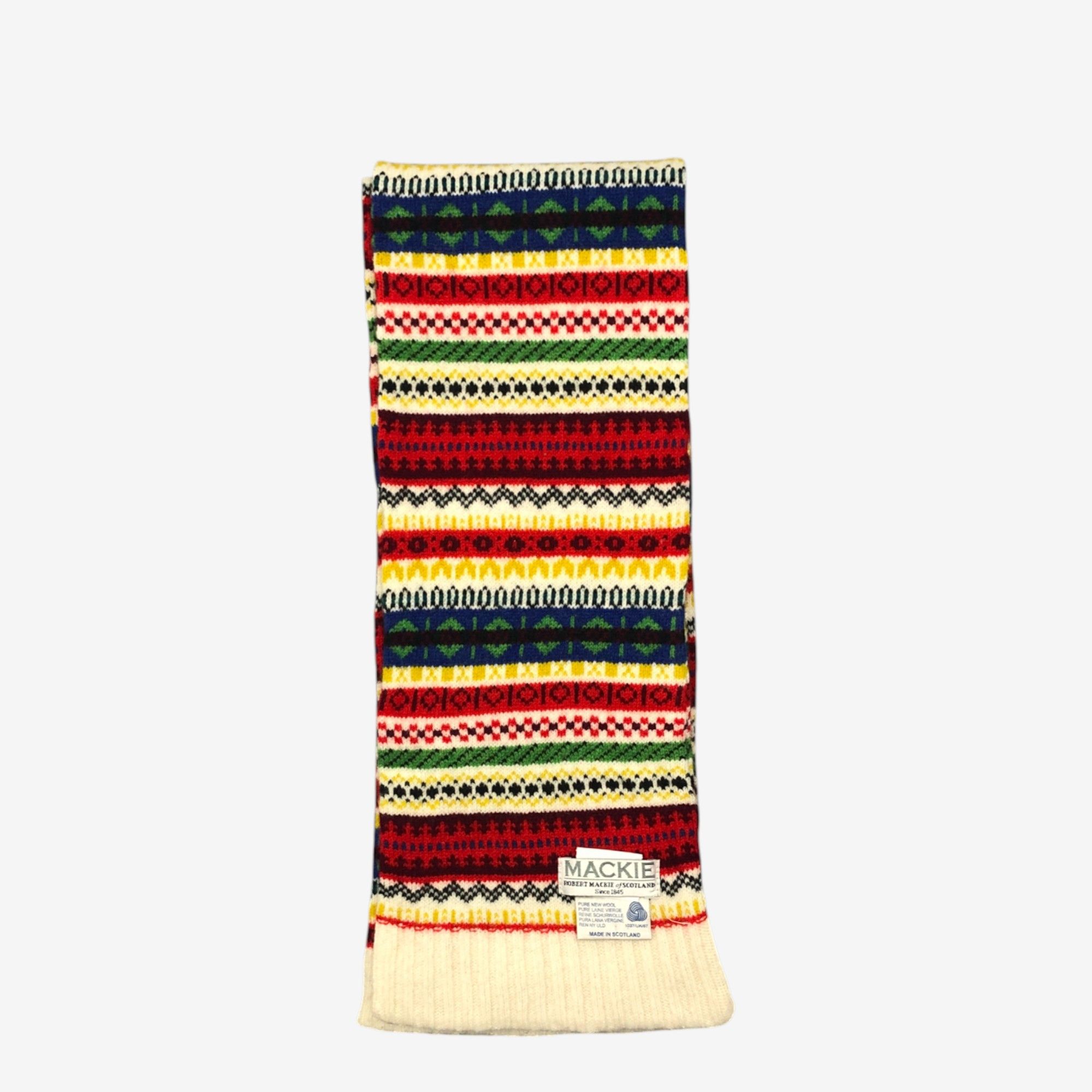 Japanese Brand Vintage Robert Mackie Scarf Muffler Wool Knit Scarves Size ONE SIZE - 2 Thumbnail