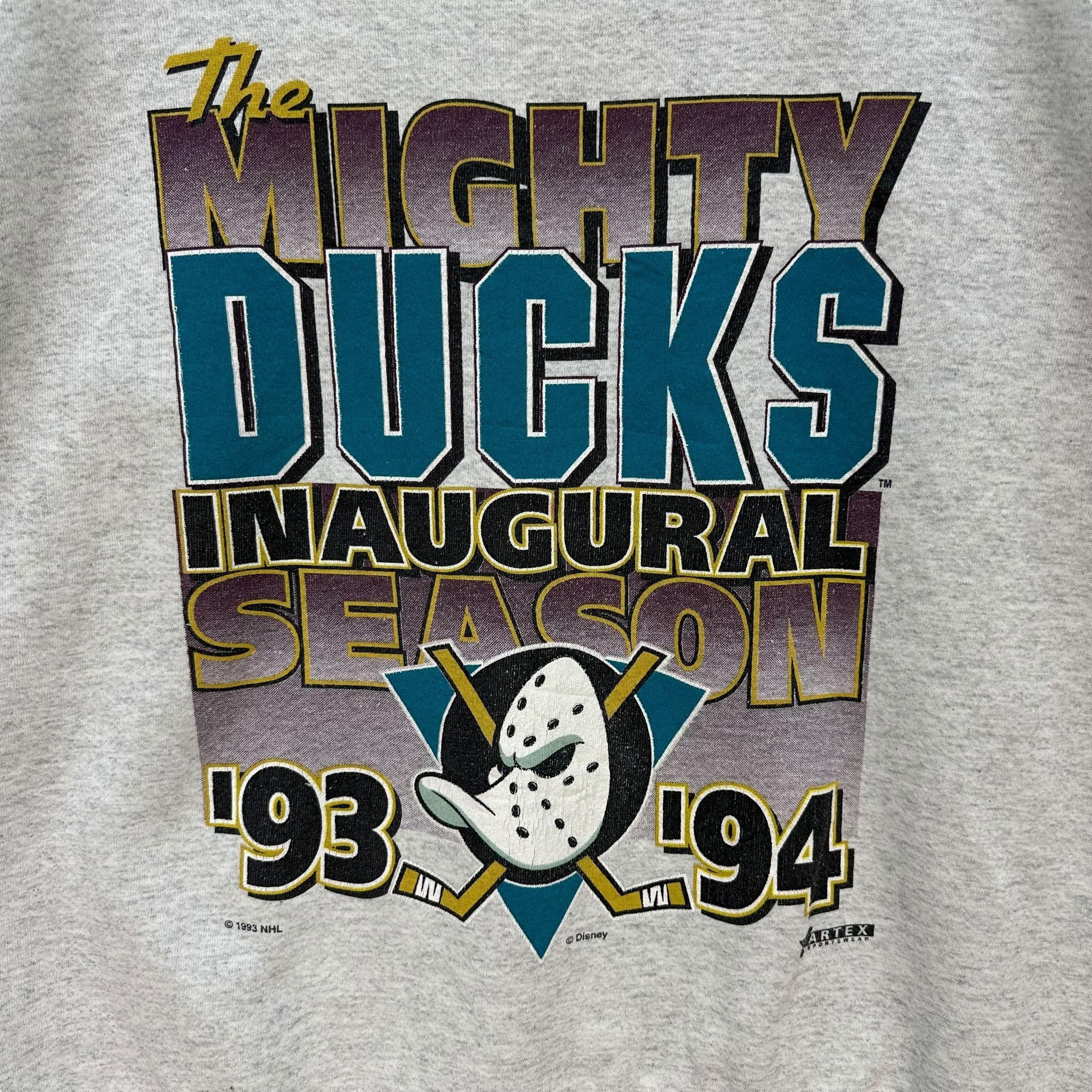 Vintage 90's Anaheim THE MIGHTY DUCKS Disney NHL Sweatshirt #A4-0099 Size US L / EU 52-54 / 3 - 3 Thumbnail