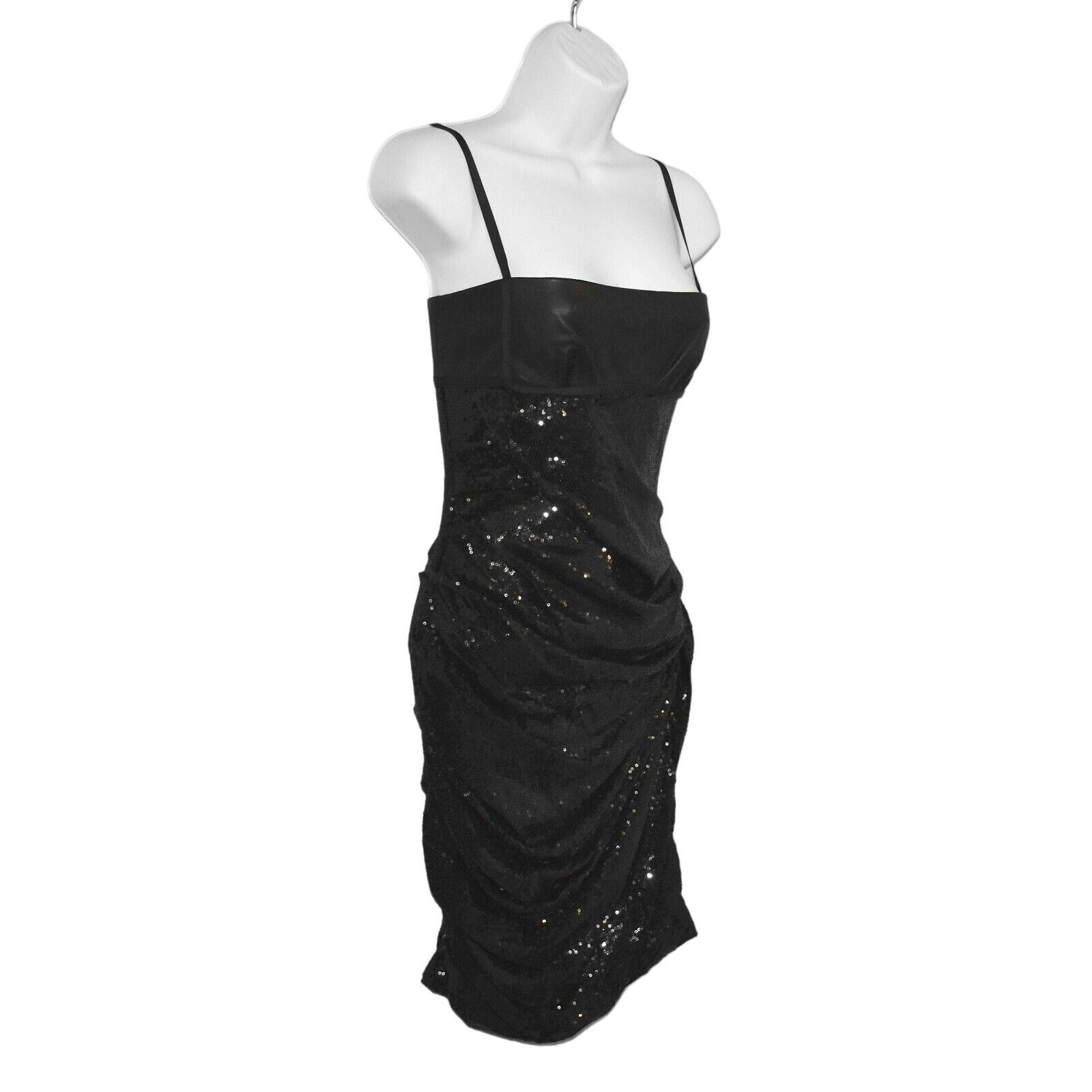 Alexander Wang D5 NWT ALEXANDER WANG Sequin Leather Goddess Dress 2 $780 Size XS / US 0-2 / IT 36-38 - 5 Thumbnail
