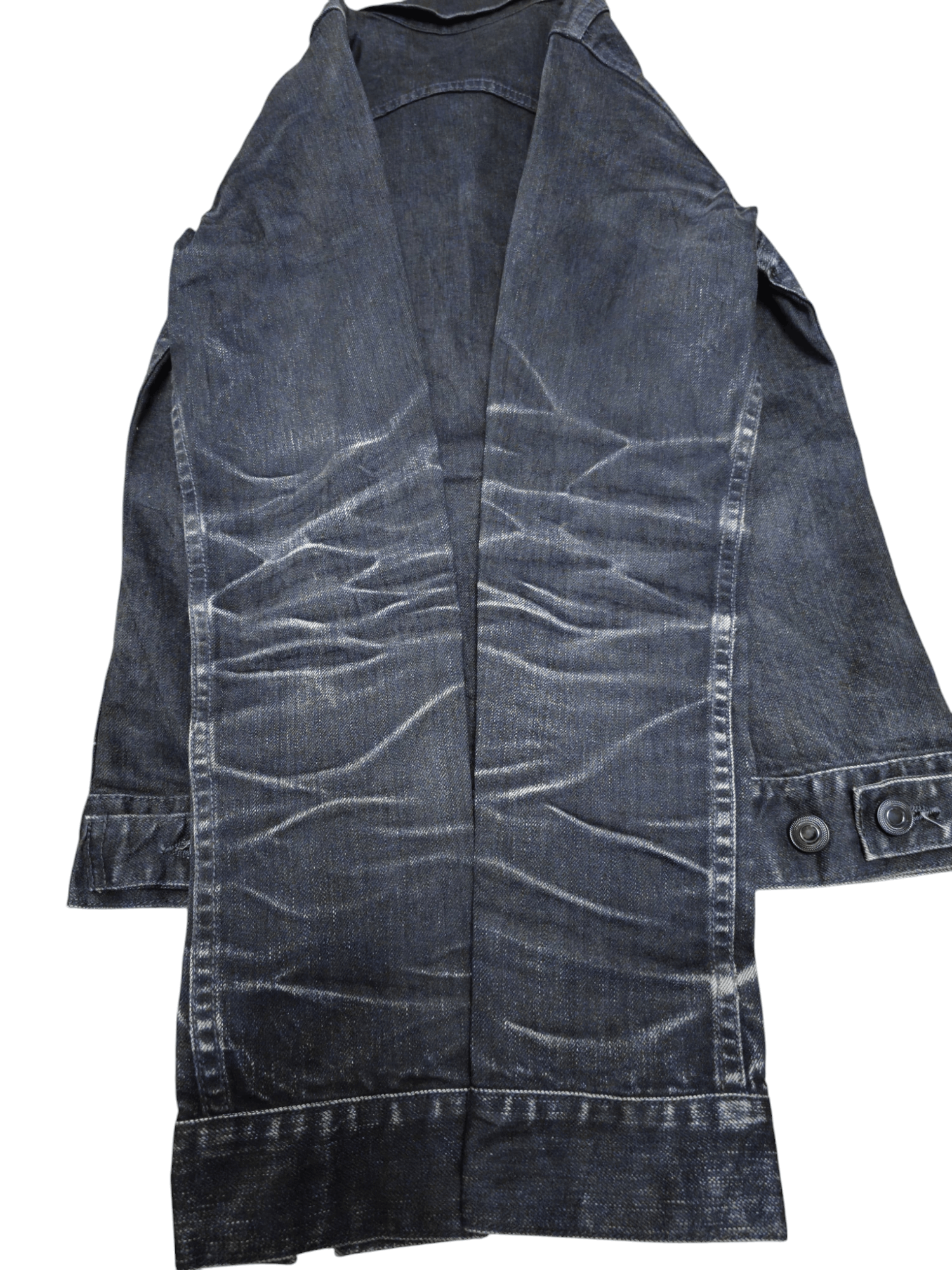 If Six Was Nine Vintage Japan Brand NAKED SUN Fading Denim Jacket Size US S / EU 44-46 / 1 - 3 Thumbnail