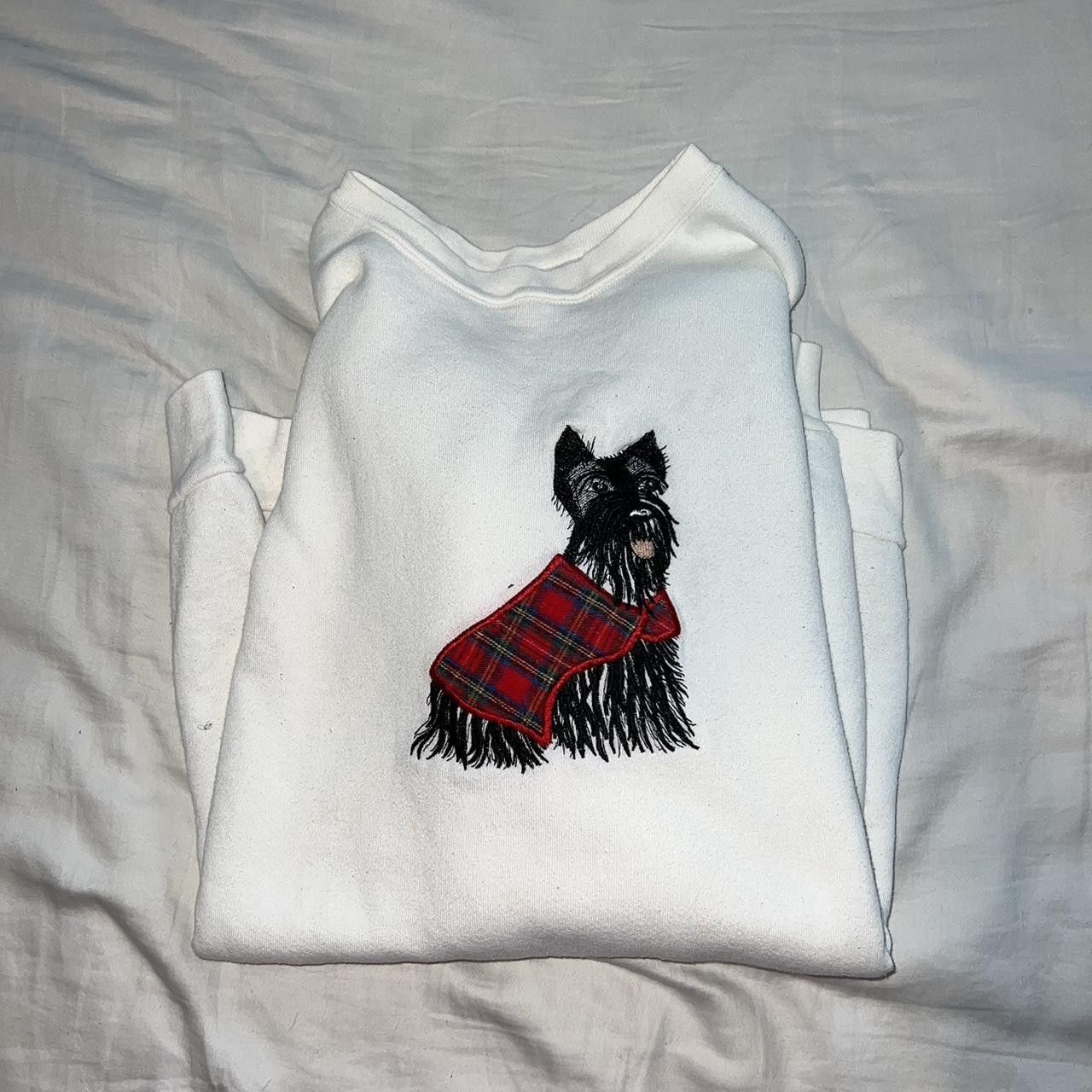 Other Vintage y2k White and red dog sweater Size XL / US 12-14 / IT 48-50 - 2 Thumbnail