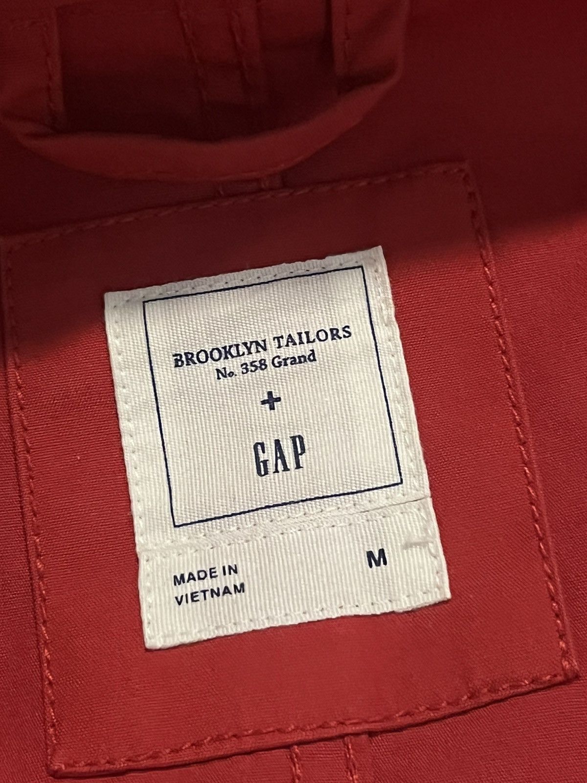 Gap GAP Mens Red Raincoat Size US M / EU 48-50 / 2 - 4 Thumbnail