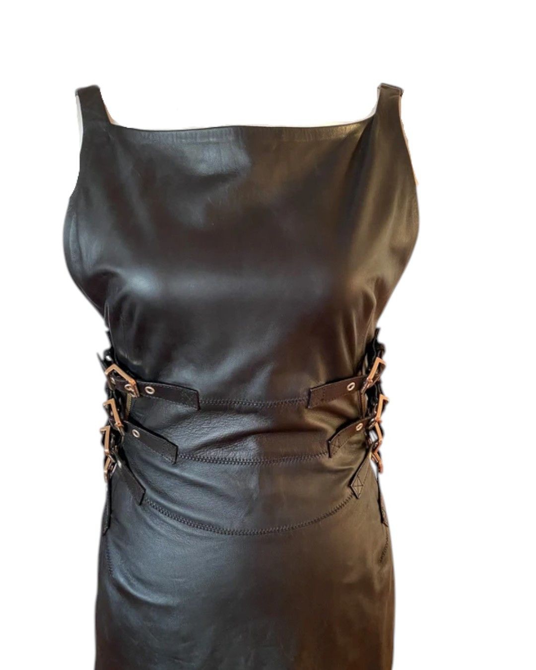 Dsquared2 S/S 2013 RUNWAY MERMAID LEATHER DRESS Size M / US 6-8 / IT 42-44 - 4 Thumbnail