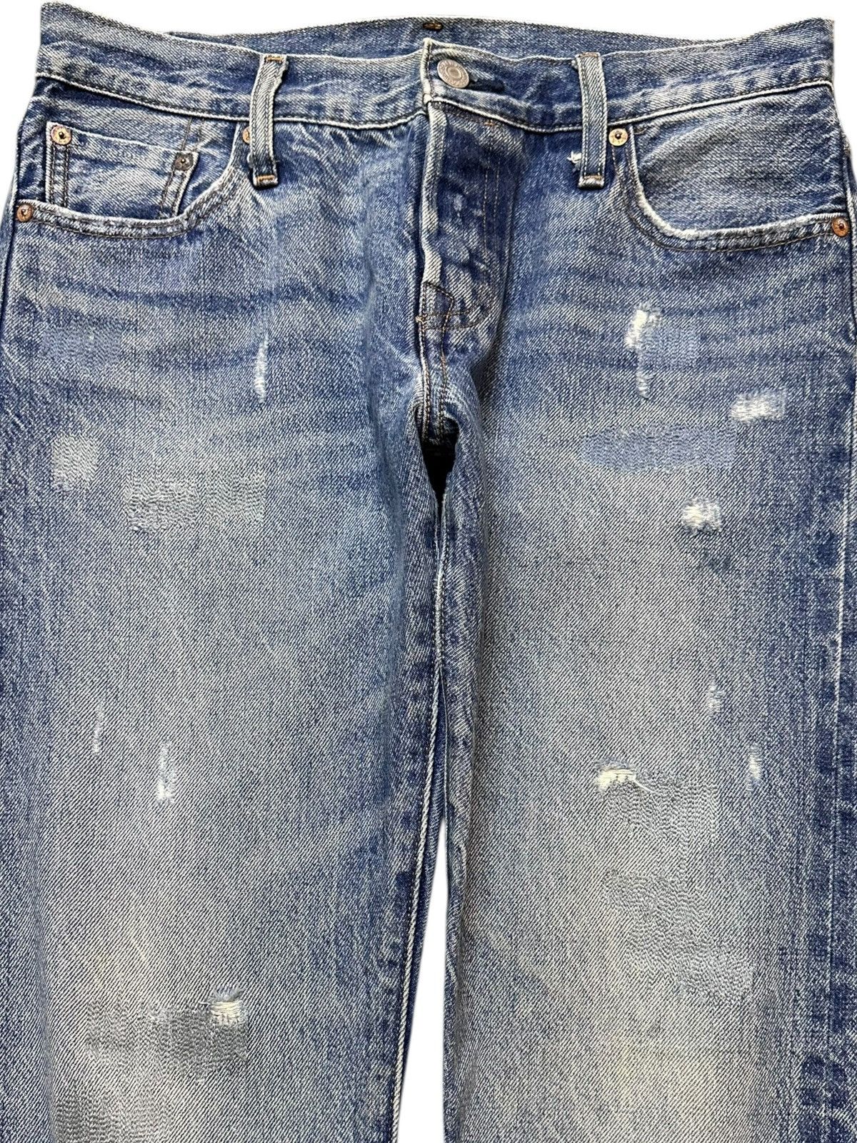 Levi's Vintage Clothing Vintage Levi’s 501 CT Selvedge Distressed Denim Size US 30 / EU 46 - 2 Thumbnail