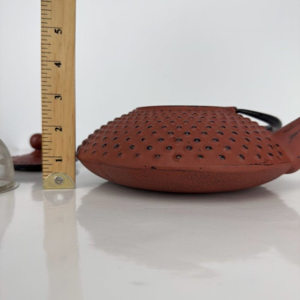 Other Japanese Red Bumpy Tea Kettle Rust Red Teapot With Infuser Size ONE SIZE - 11 Thumbnail