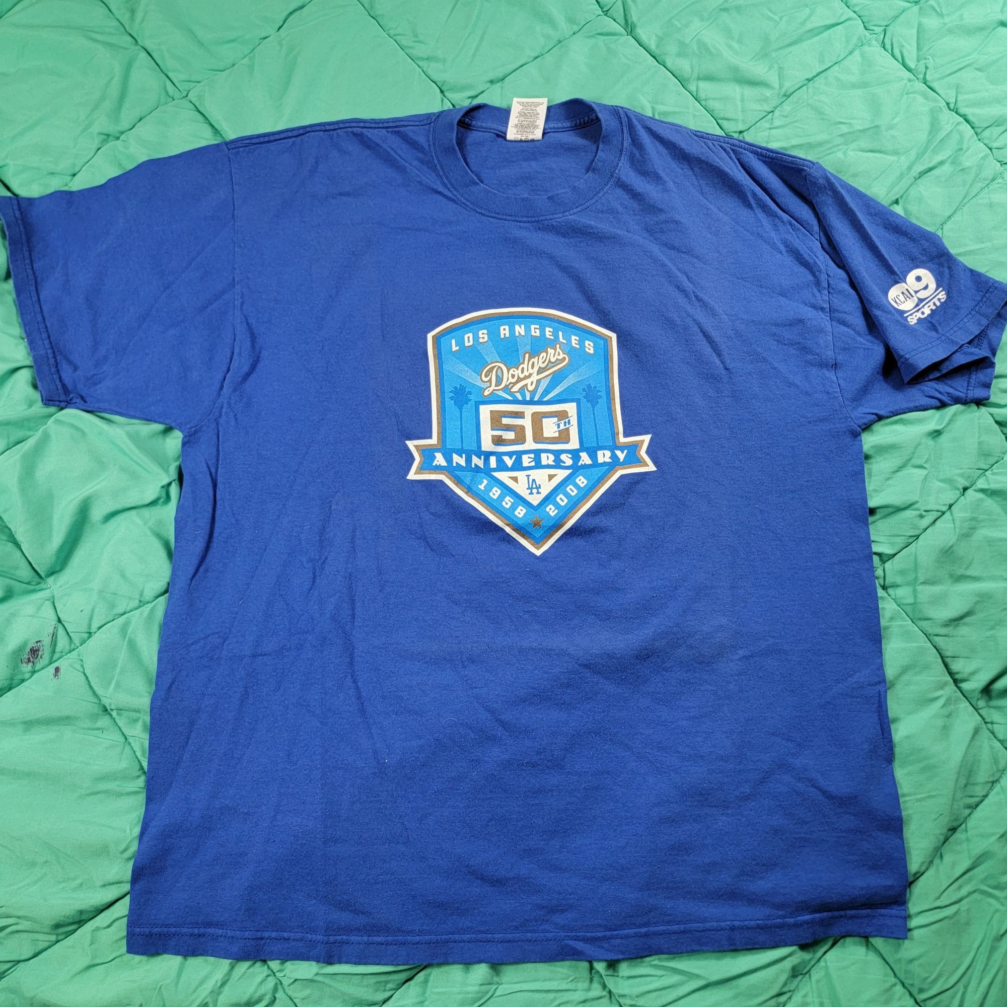 Jerzees, Shirts, Los Angeles Dodgers 5th Anniversary Shirt 2008