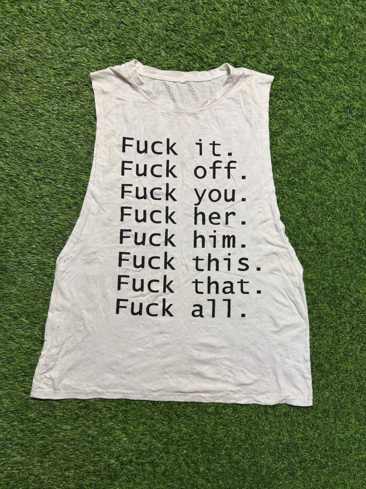 If Six Was Nine assorted tahirt - f**k sleevless Size US S / EU 44-46 / 1 - 2 Thumbnail