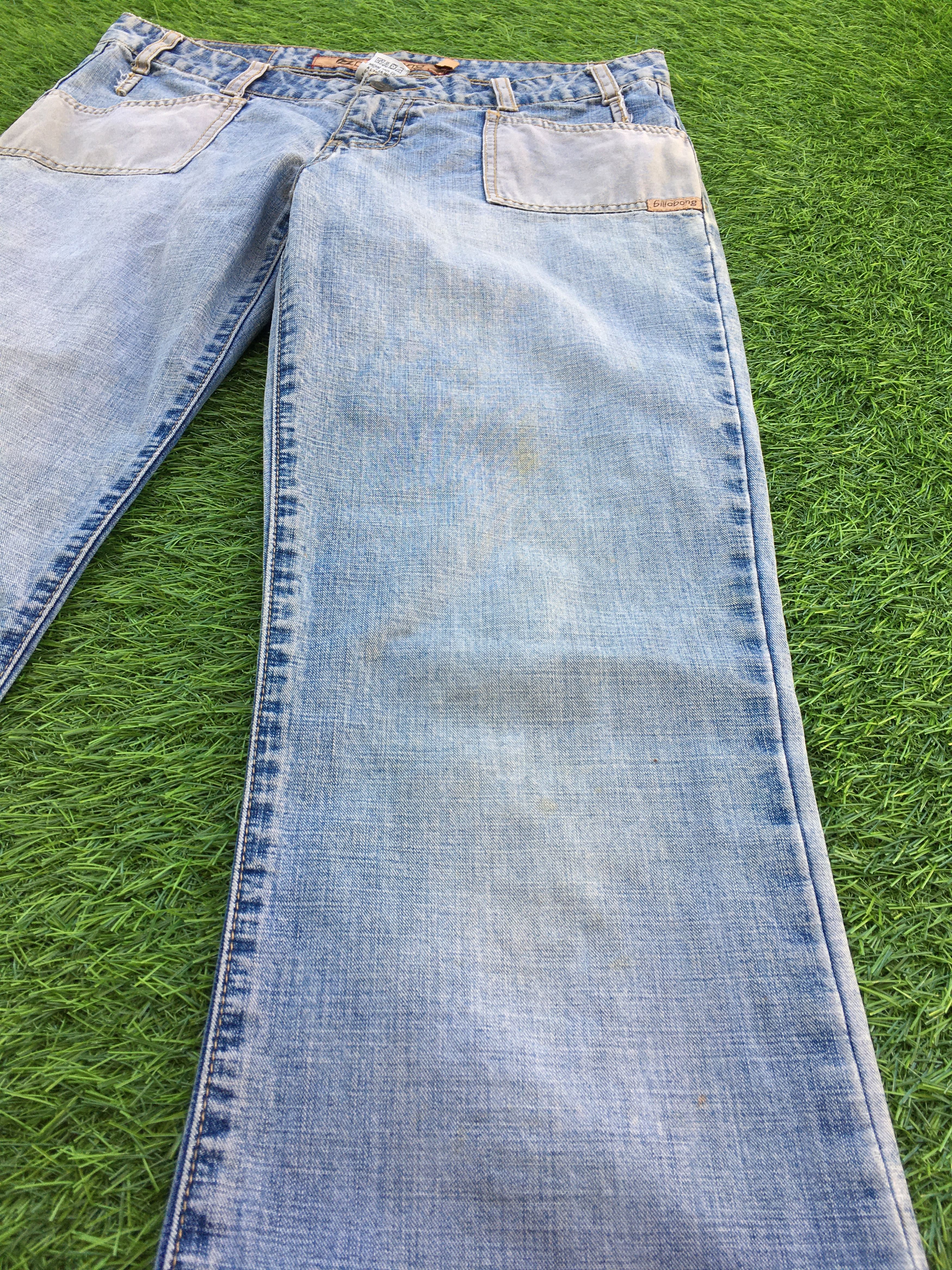 Japanese Brand Low Waist Flared Wide Leg Jeans D-1019 Size 28" / US 6 / IT 42 - 7 Thumbnail