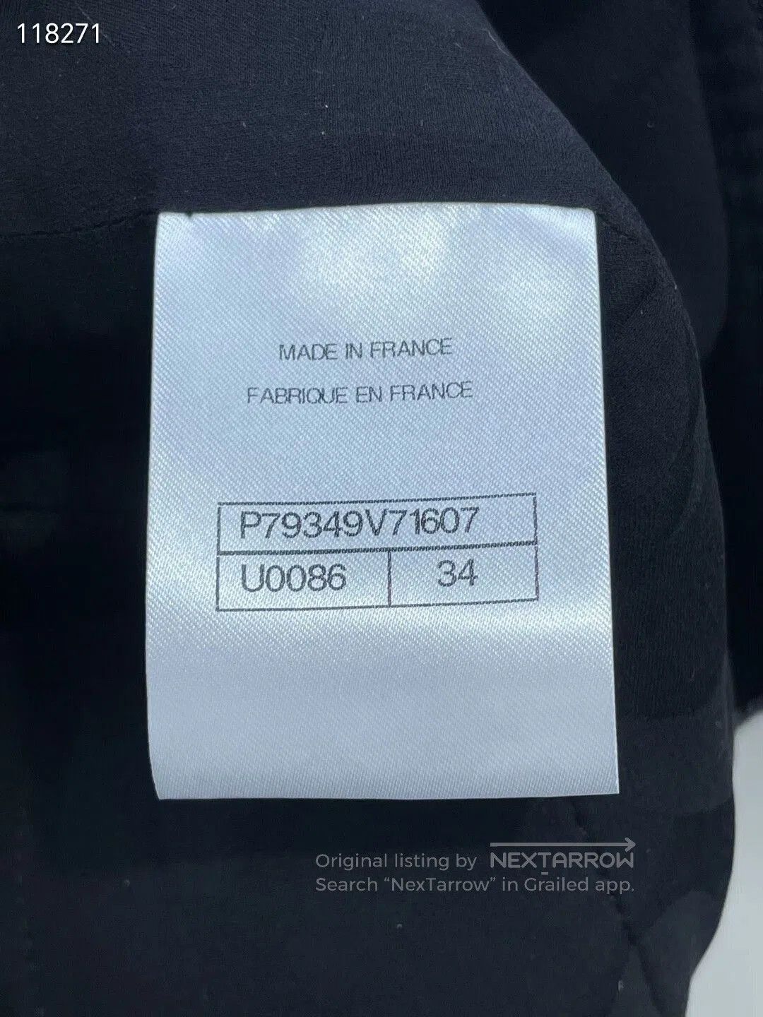 Chanel Chanel 25S Black Shimmer Jacket. Size XXS / US 00 / IT 34 - 6 Thumbnail