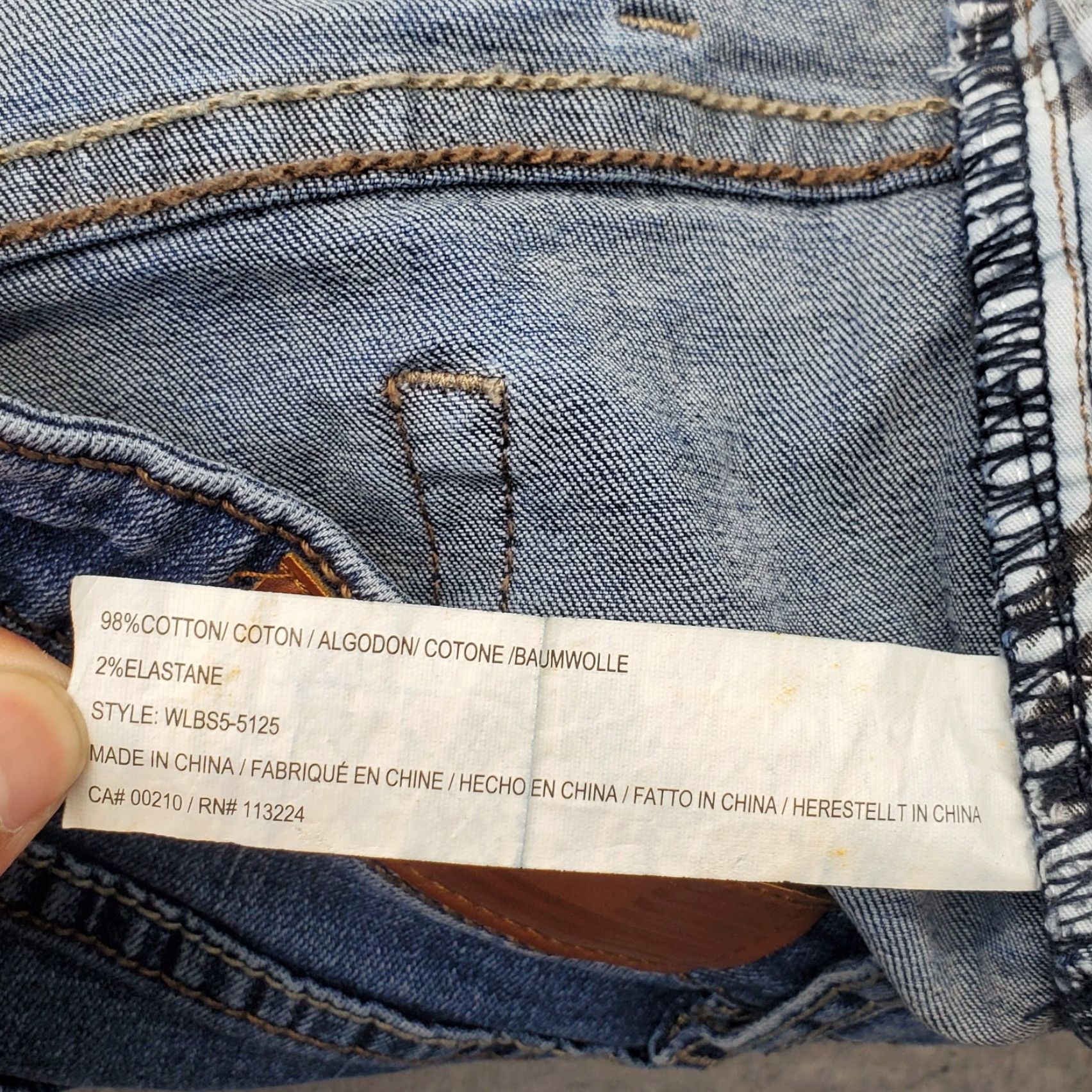 Denime William Rast Womens Jeans Shorts 27 Blue Denim Cuffed Hem Streetwear Distressed Shorts Size 27" / US 4 / IT 40 - 6 Thumbnail