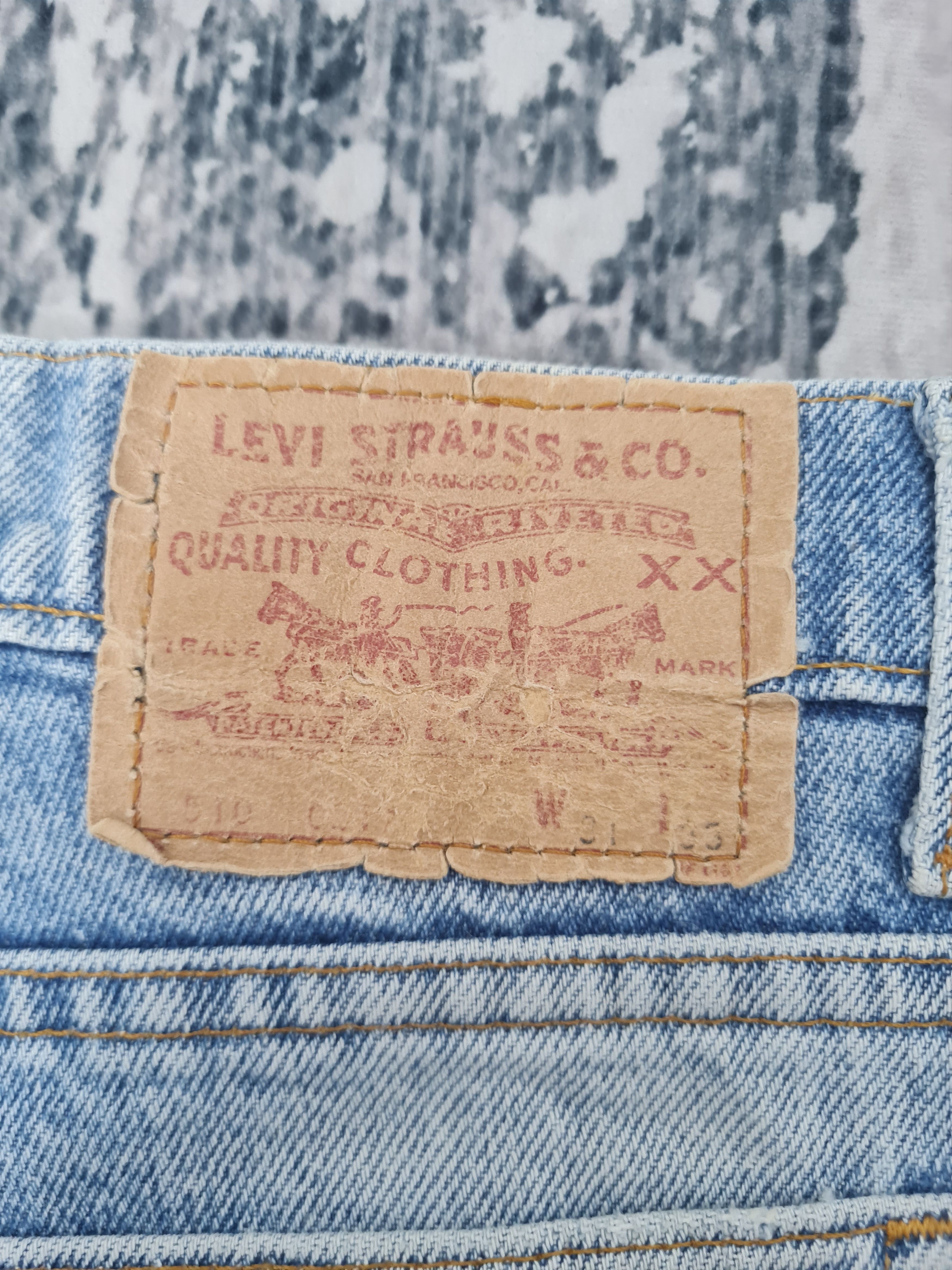 Levi's Vintage Clothing Vtg 90's LEVIS 510 Faded Light Wash Jeans L0399 Size 30X30 Size US 30 / EU 46 - 12 Thumbnail
