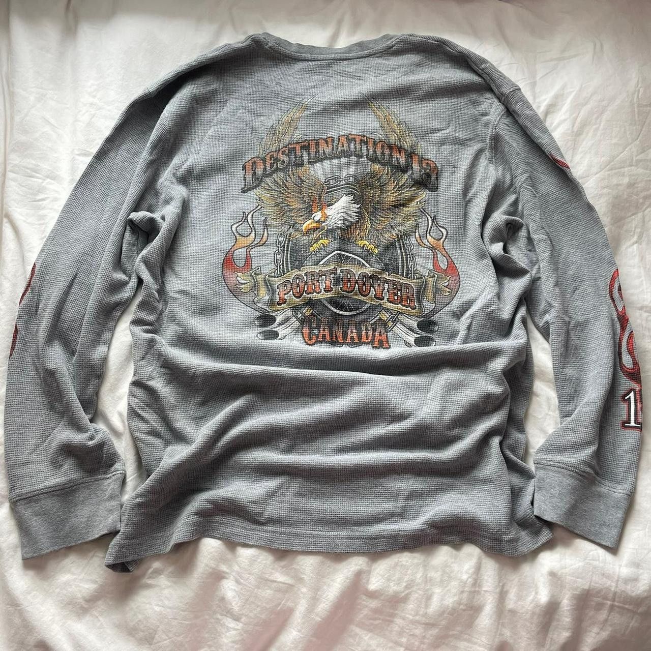Other Biker Flame Long Sleeve Top Size US XXL / EU 58 / 5 - 2 Thumbnail