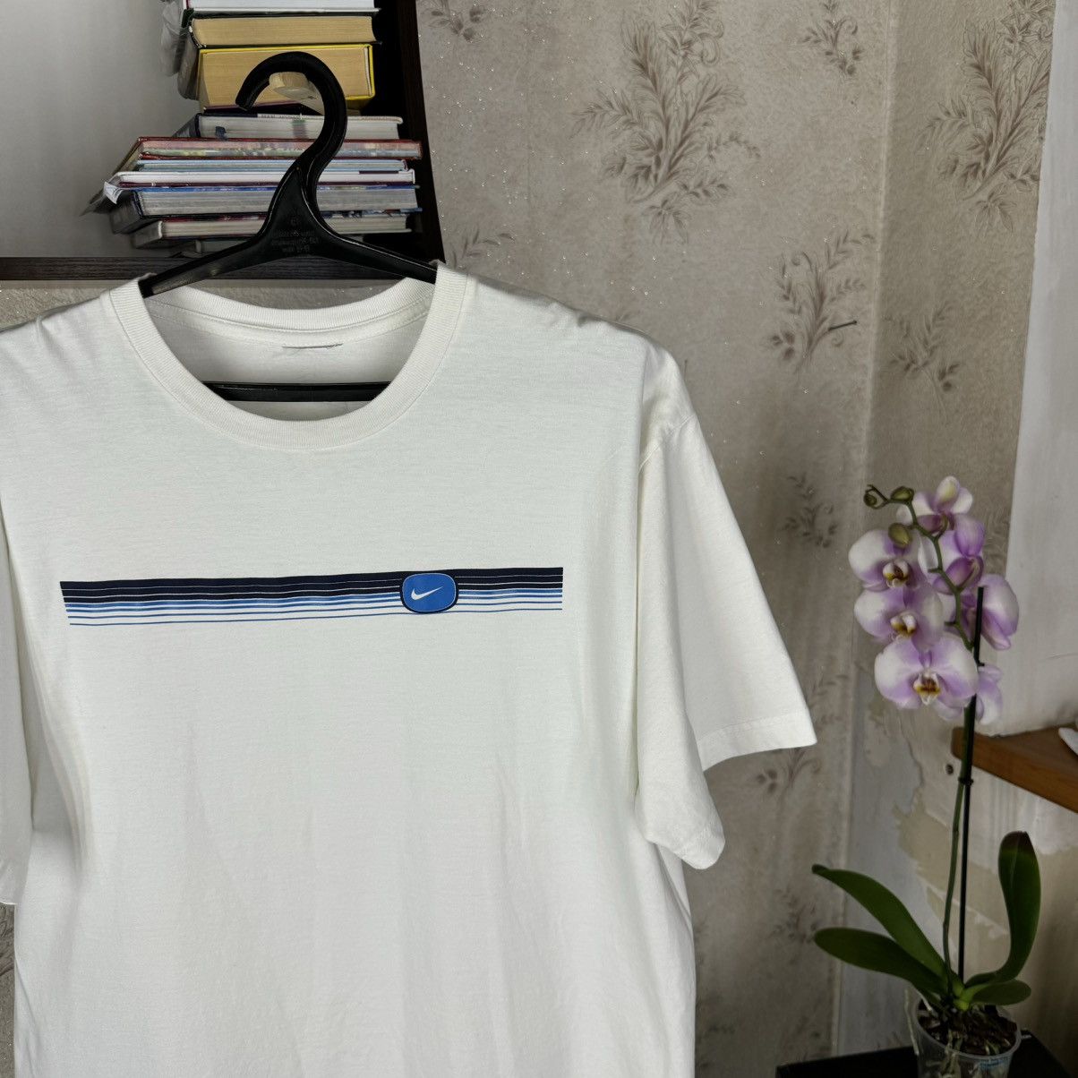 Nike × Vintage Vintage 00s Nike T shirt Centre Logo Tn Drill White XL Mens Size US XL / EU 56 / 4 - 9 Thumbnail