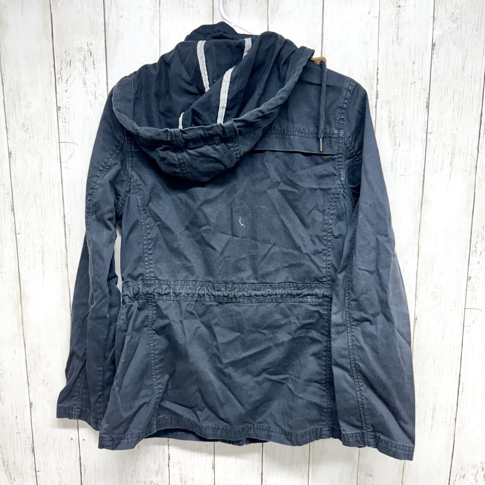 Other Fat Face Jacket Size 10 Zip Button Hood Utility Cinch Waist Size L / US 10 / IT 46 - 6 Thumbnail