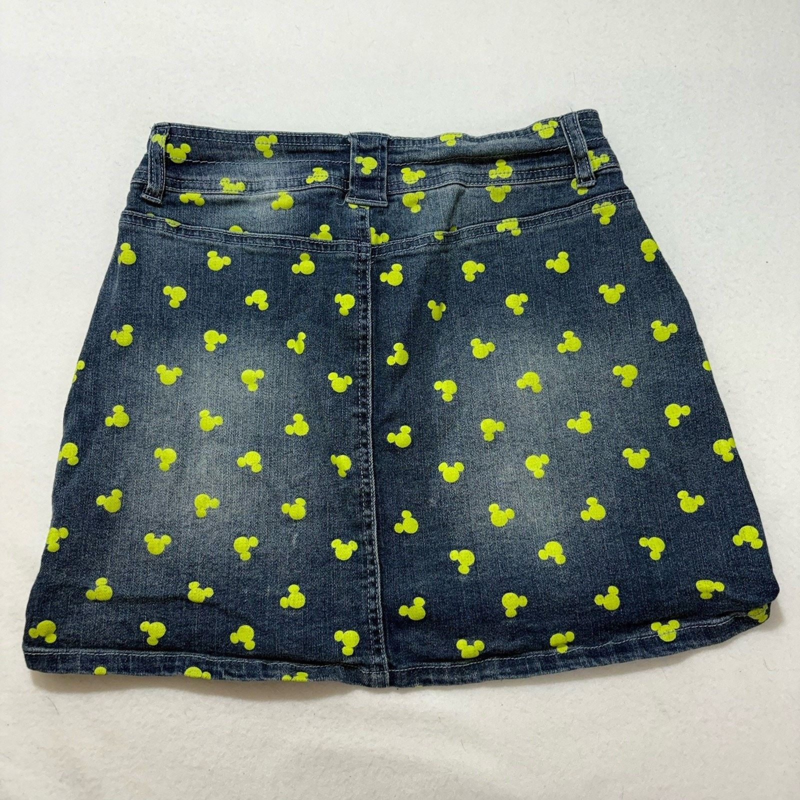 Disney Disney Parks Small Denim Mini Skirt Mickey Mouse Pattern Size 28" / US 6 / IT 42 - 6 Thumbnail