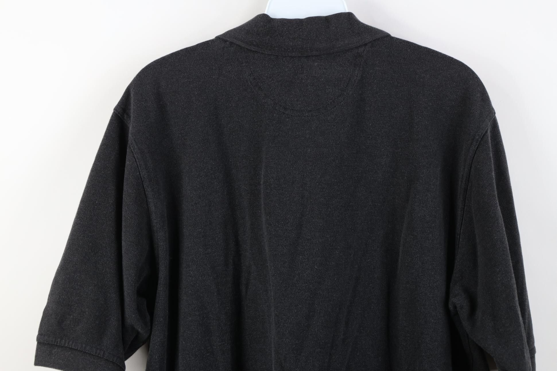 Reebok Vintage 90s Reebok Spell Out Collared Golf Polo Shirt Black Size US S / EU 44-46 / 1 - 13 Thumbnail