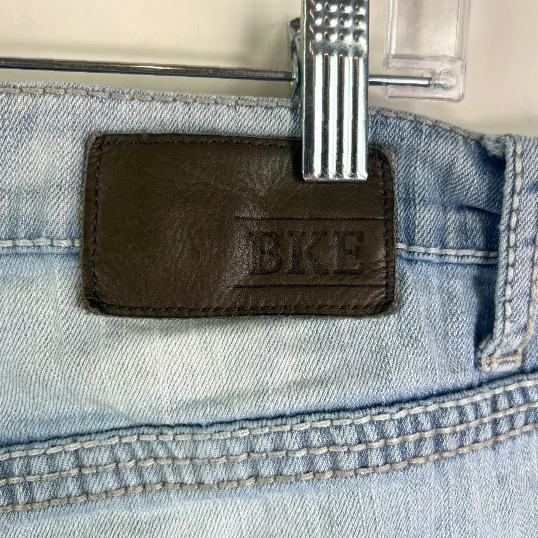 Vintage Buckle BKE Jake Men's Straight Leg Denim Jeans Size 38L Blue Distressed 34x38 Size US 38 / EU 54 - 6 Thumbnail