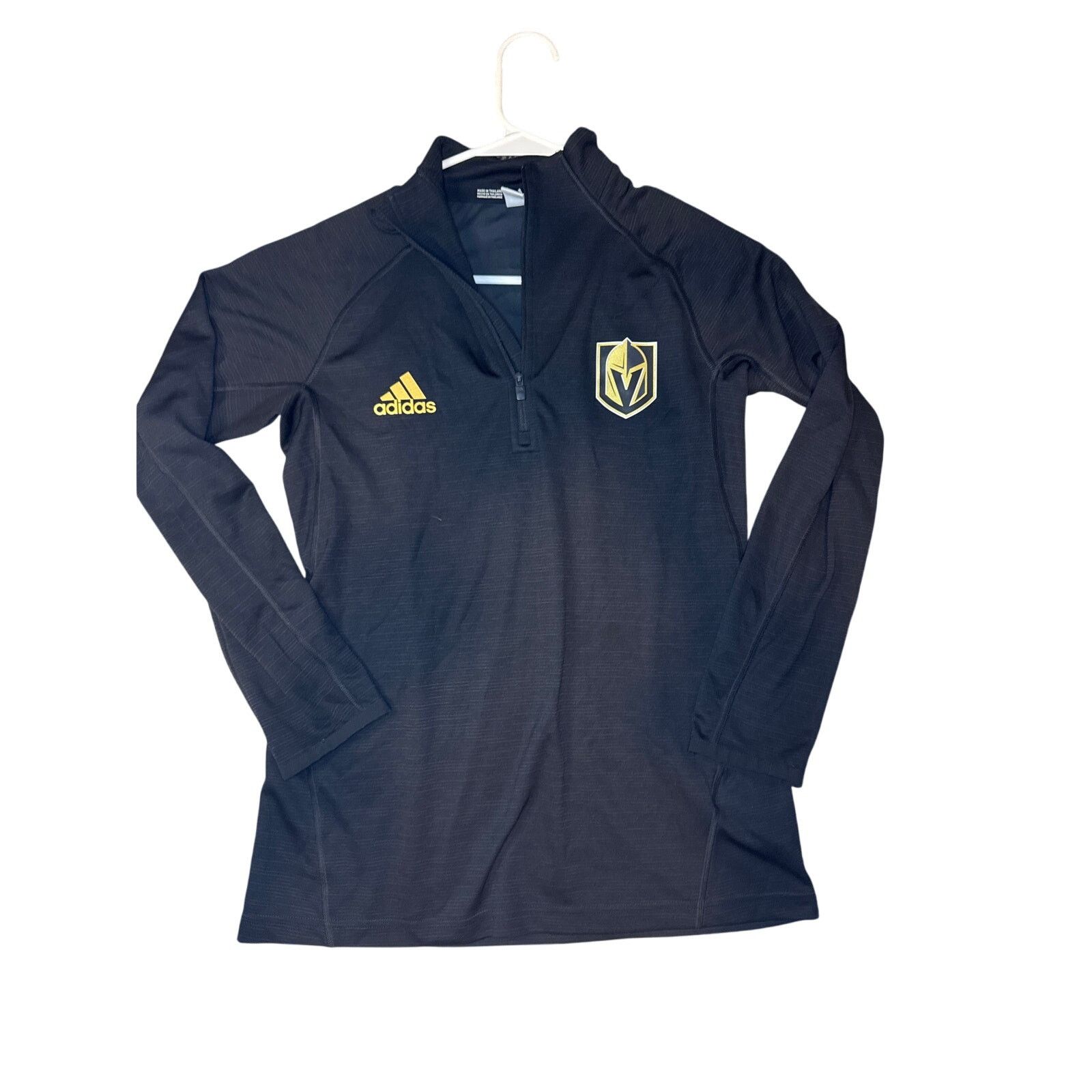 Adidas Adidas NHL Vegas GOLDEN Knights 1/4 Zip MOCK NECK Jacket Size M / US 6-8 / IT 42-44 - 1 Thumbnail
