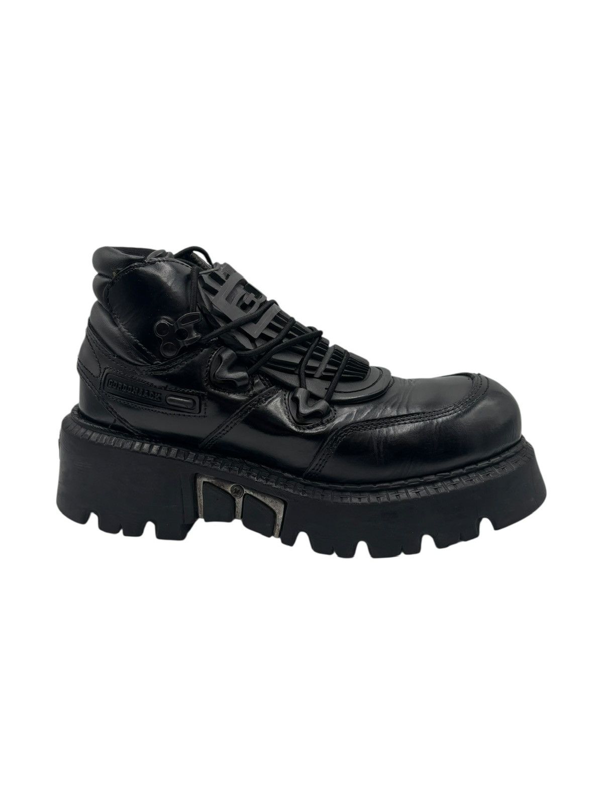 New Rock Vintage Gordon Jack black platform boots Size 39 Size US 9 / IT 39 - 4 Thumbnail