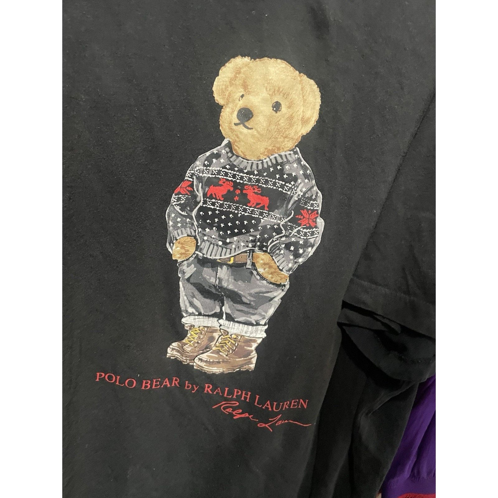 Polo Ralph Lauren Size 3XB- Polo Bear By Ralph Lauren T-Shirt Mens Black Top Size US XXL / EU 58 / 5 - 4 Thumbnail