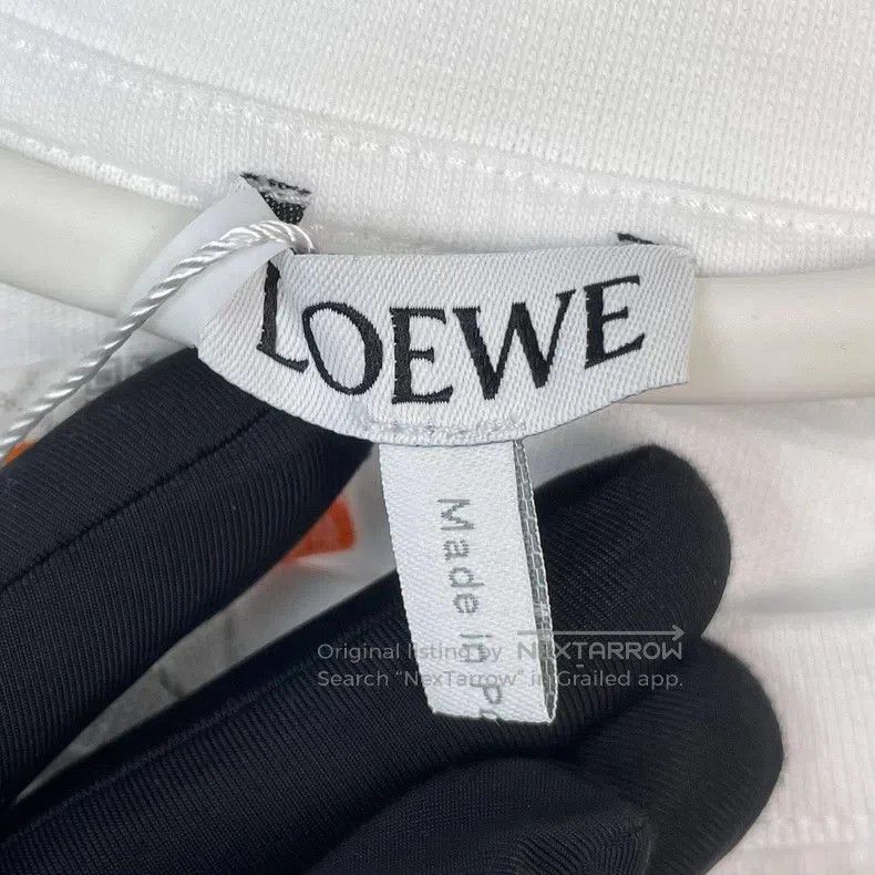 Loewe Loewe White Floral Embroidered Short Sleeve Size M / US 6-8 / IT 42-44 - 3 Thumbnail