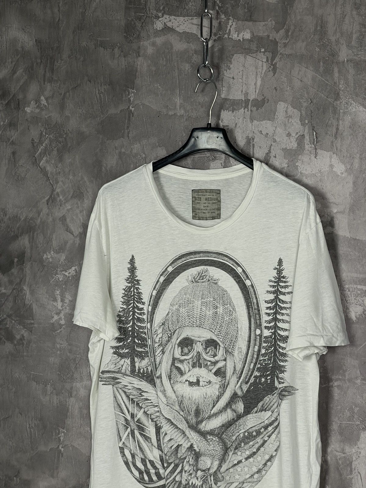 Allsaints × Vintage T-shirt Vintage Allsaints Distressed Faded Art Graffiti Rare Size US M / EU 48-50 / 2 - 6 Thumbnail