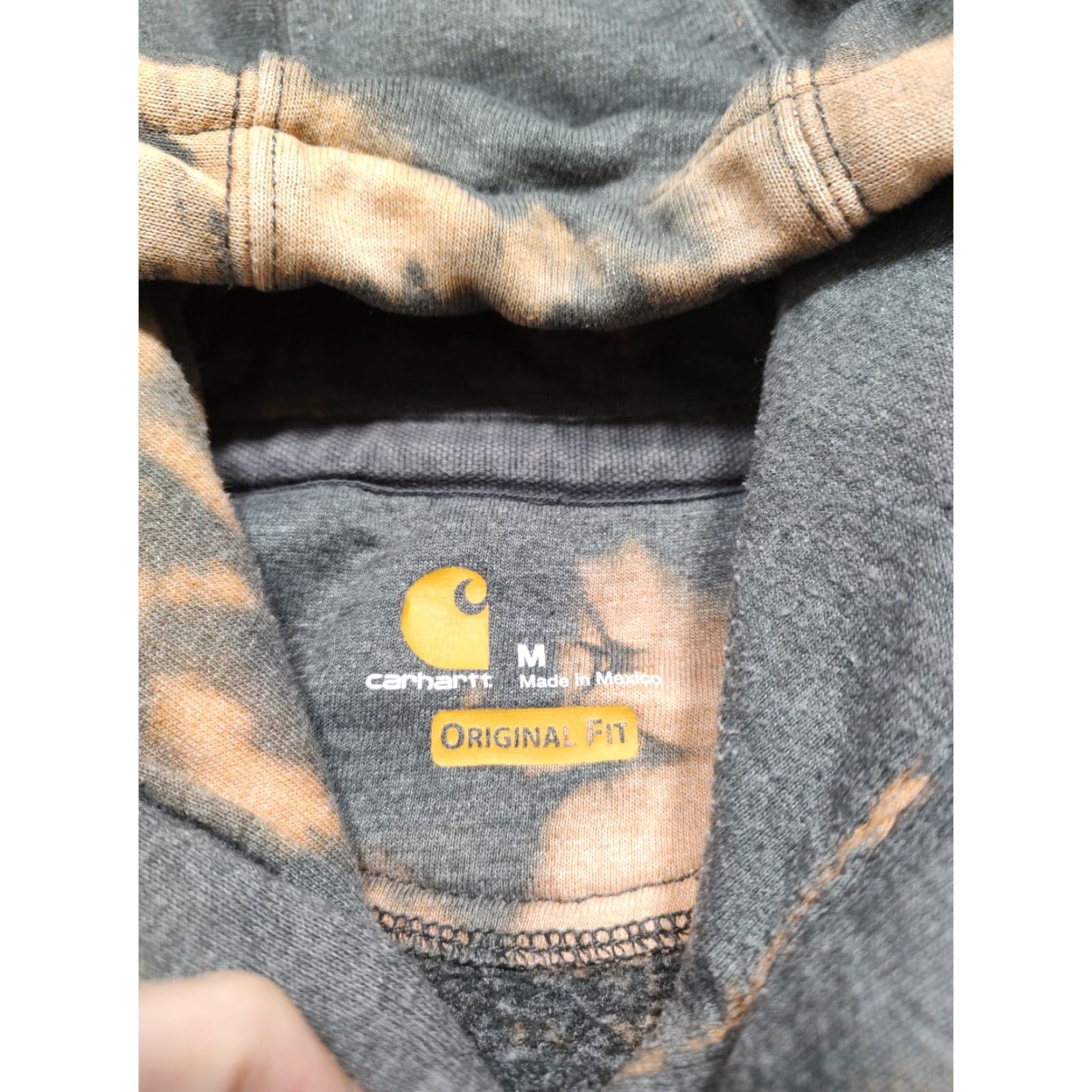 Carhartt Carhartt Hoodie Mens Tag Medium Gray Acid Wash Tie Dye Moscow Idaho 90s College Outdoor Pullover Sweatshirt Size US M / EU 48-50 / 2 - 7 Thumbnail