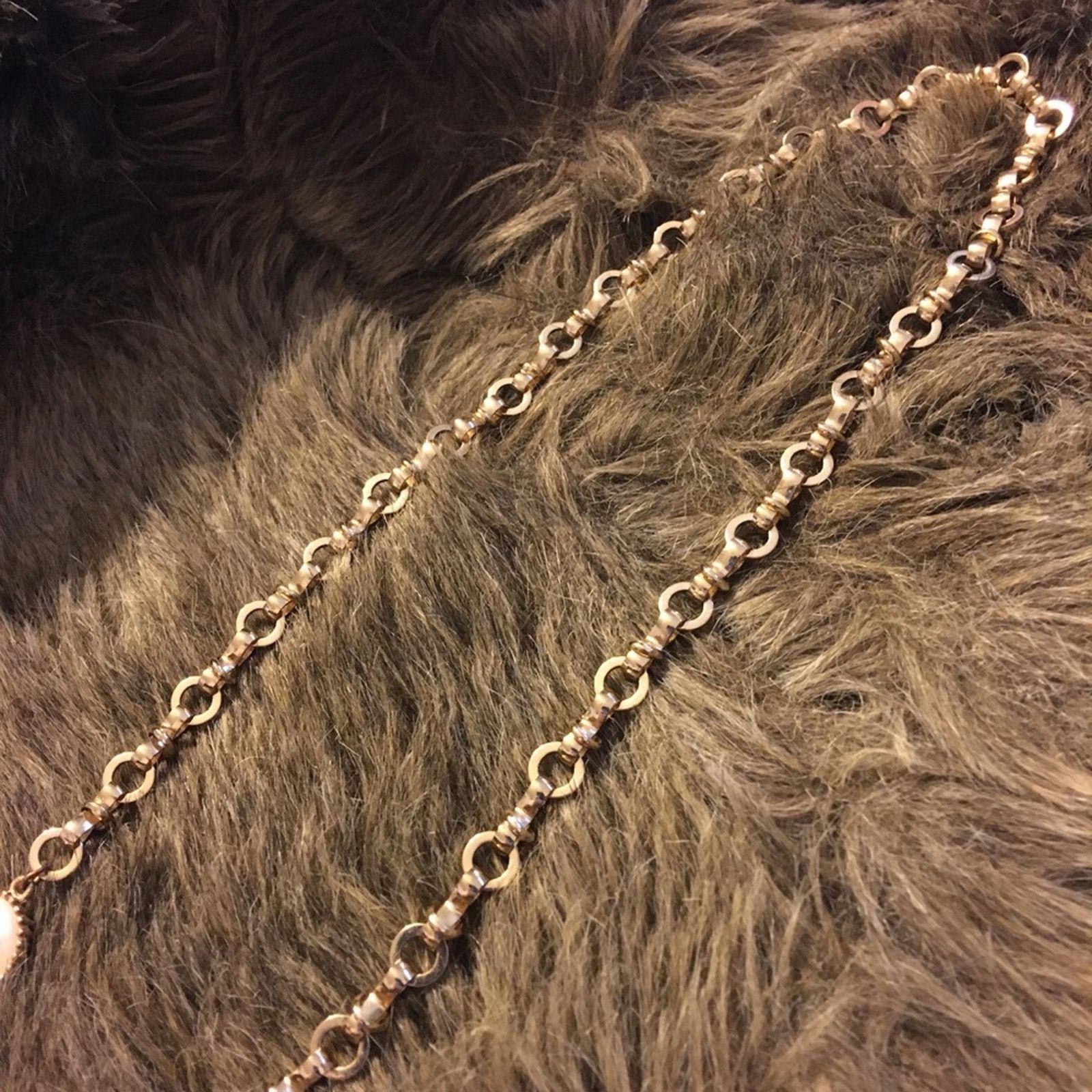 Vintage Vintage glass bead gold tone book link necklace Size ONE SIZE - 10 Thumbnail