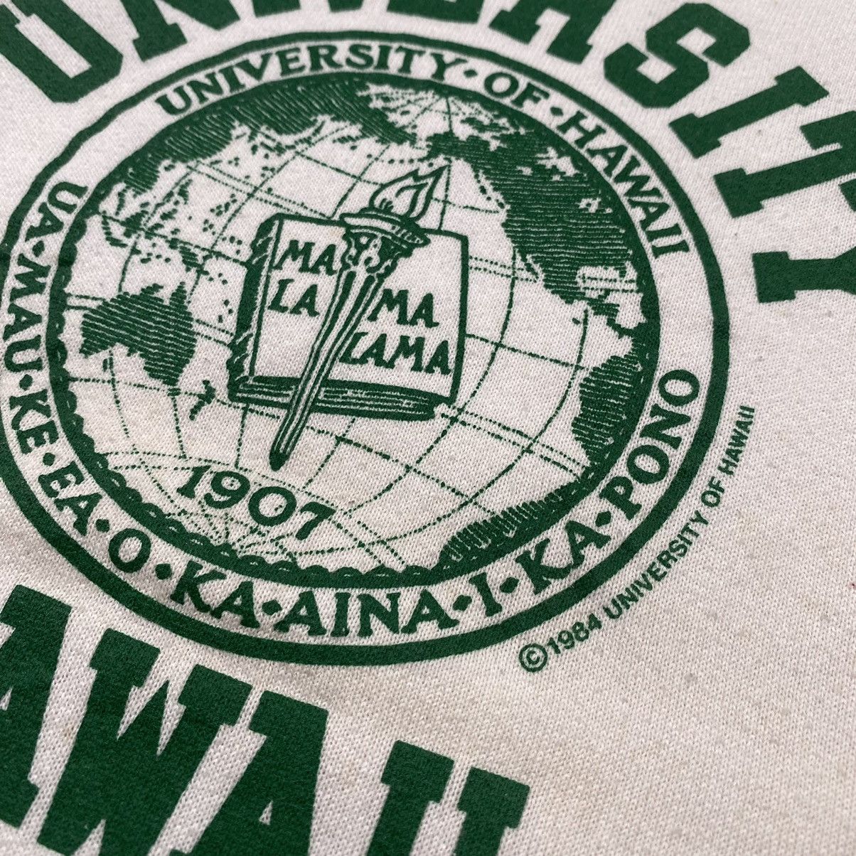 Grail 1984 Hawaii University On FOTL Tag Crewneck