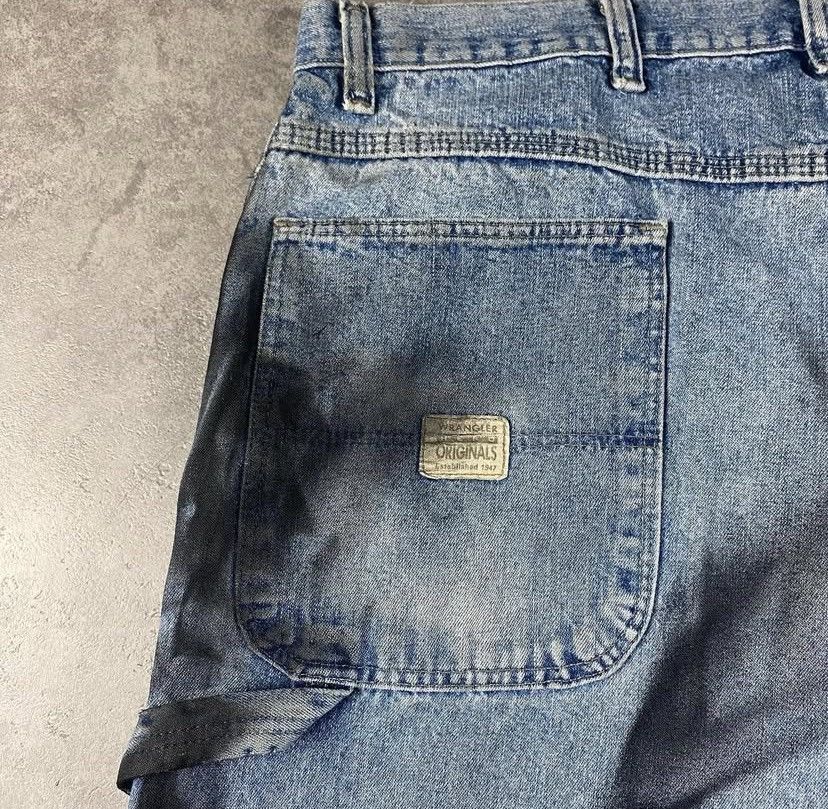 Wrangler Wrangler Y2K Painted Baggy Jeans Size US 34 / EU 50 - 4 Thumbnail
