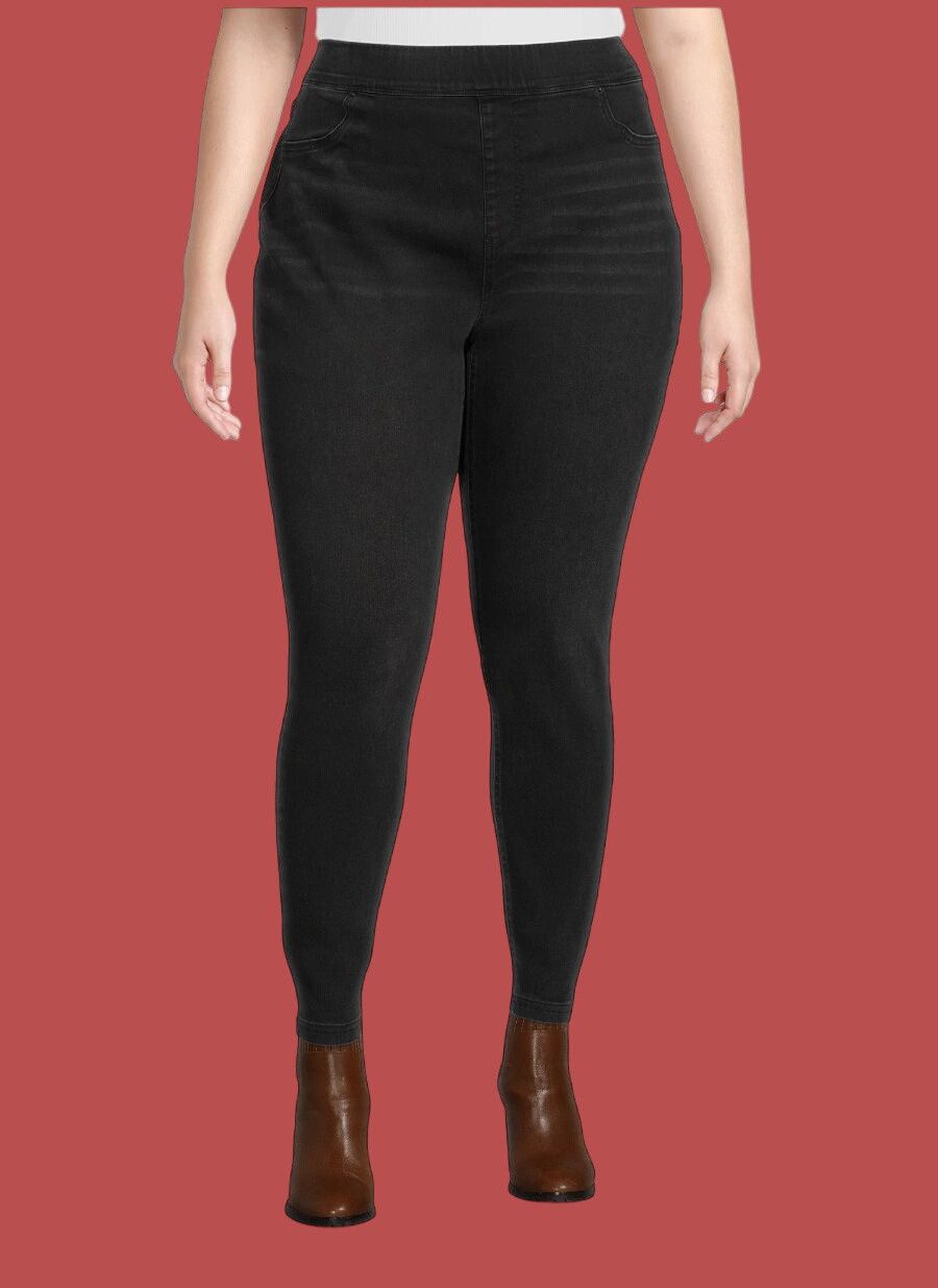 Other Terra & Sky-Women's Plus Size Pull On Legging Jeans 28" Inse Size 42" / US 20 - 1 Thumbnail