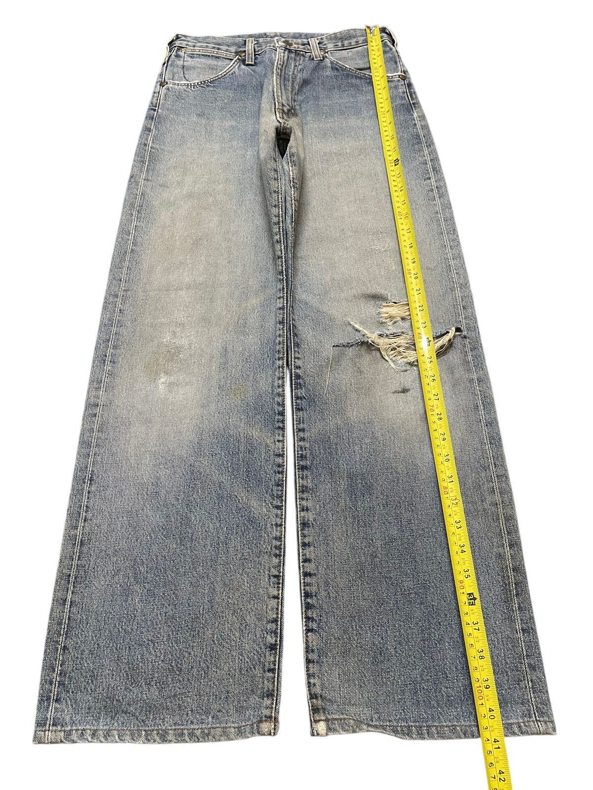 Wrangler Vintage Wrangler Selvedge Baggy Faded Wash Distressed Jeans Size US 28 / EU 44 - 15 Thumbnail
