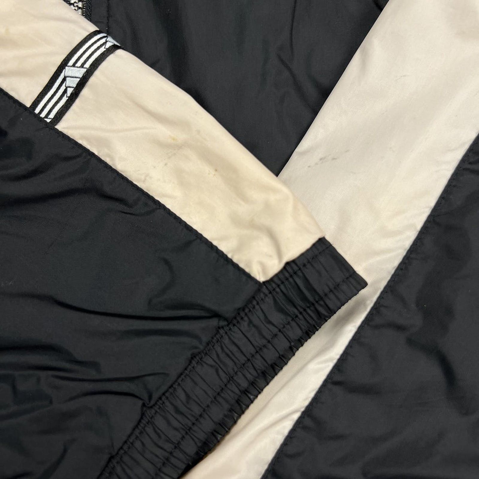 Adidas × Vintage Adidas Jacket Medium Stripe Spell Out Bomber 90s Windbreaker Size US M / EU 48-50 / 2 - 4 Thumbnail