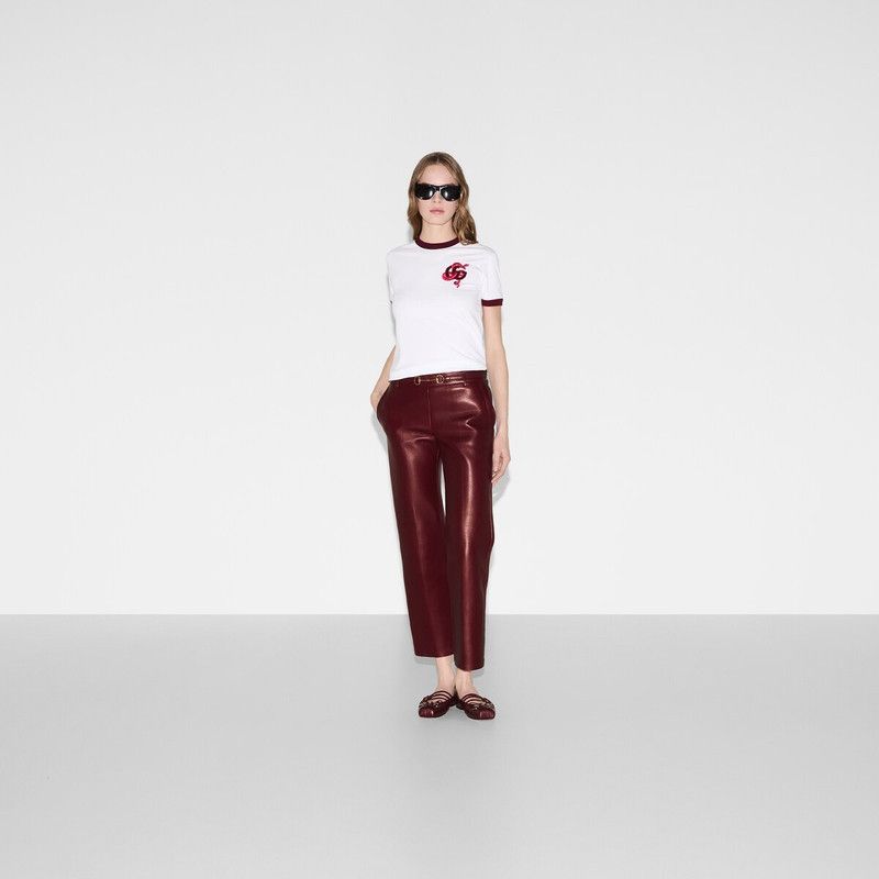 Gucci o1la5ras0526 Cotton Jersey Short-Sleeve T-Shirt in White Size XS / US 0-2 / IT 36-38 - 2 Thumbnail