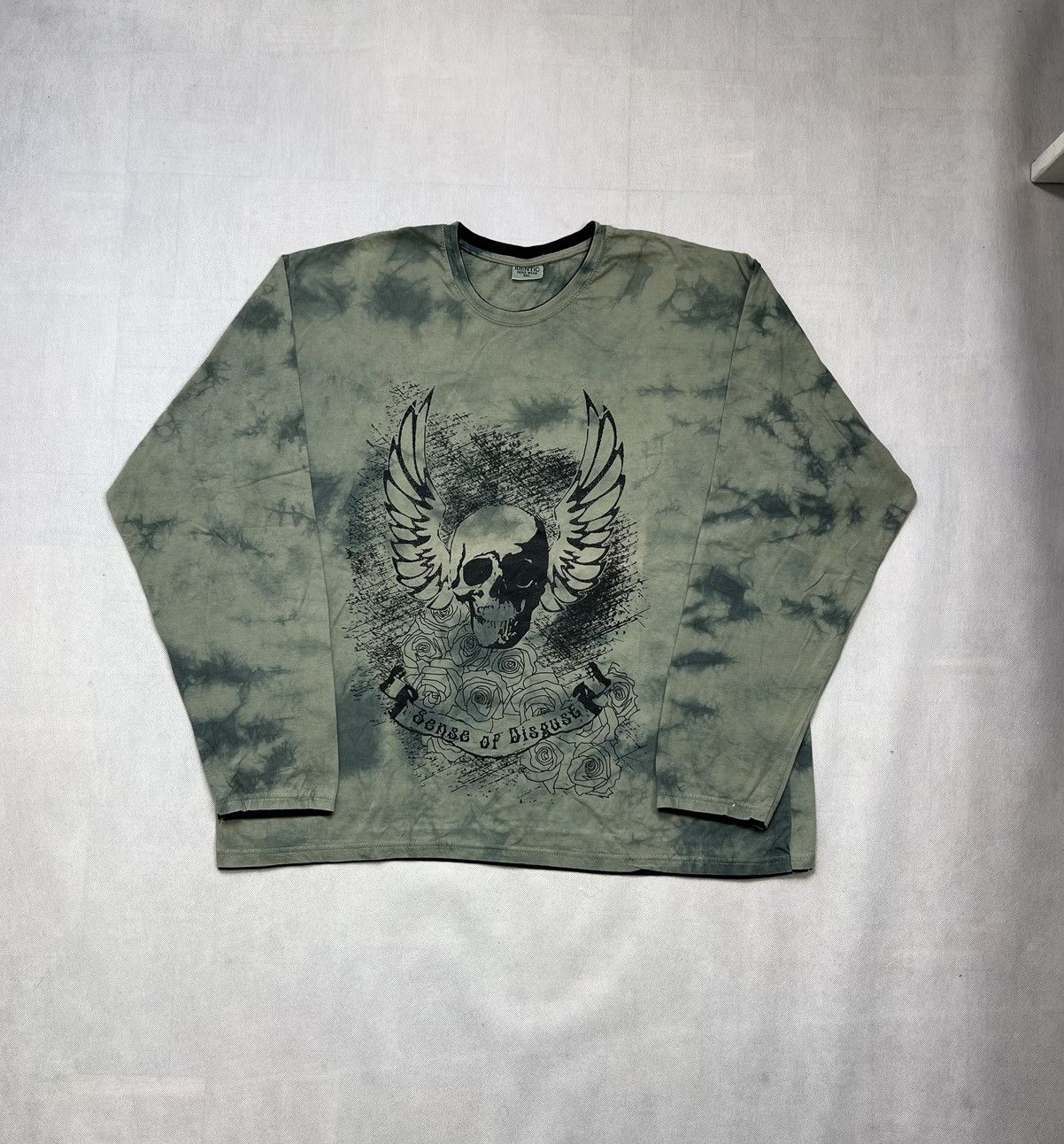 Affliction × Japanese Brand × Vintage Longsleeve Affliction Sense Of Disguse Skull Vintage Y2K Size US XXL / EU 58 / 5 - 1 Thumbnail
