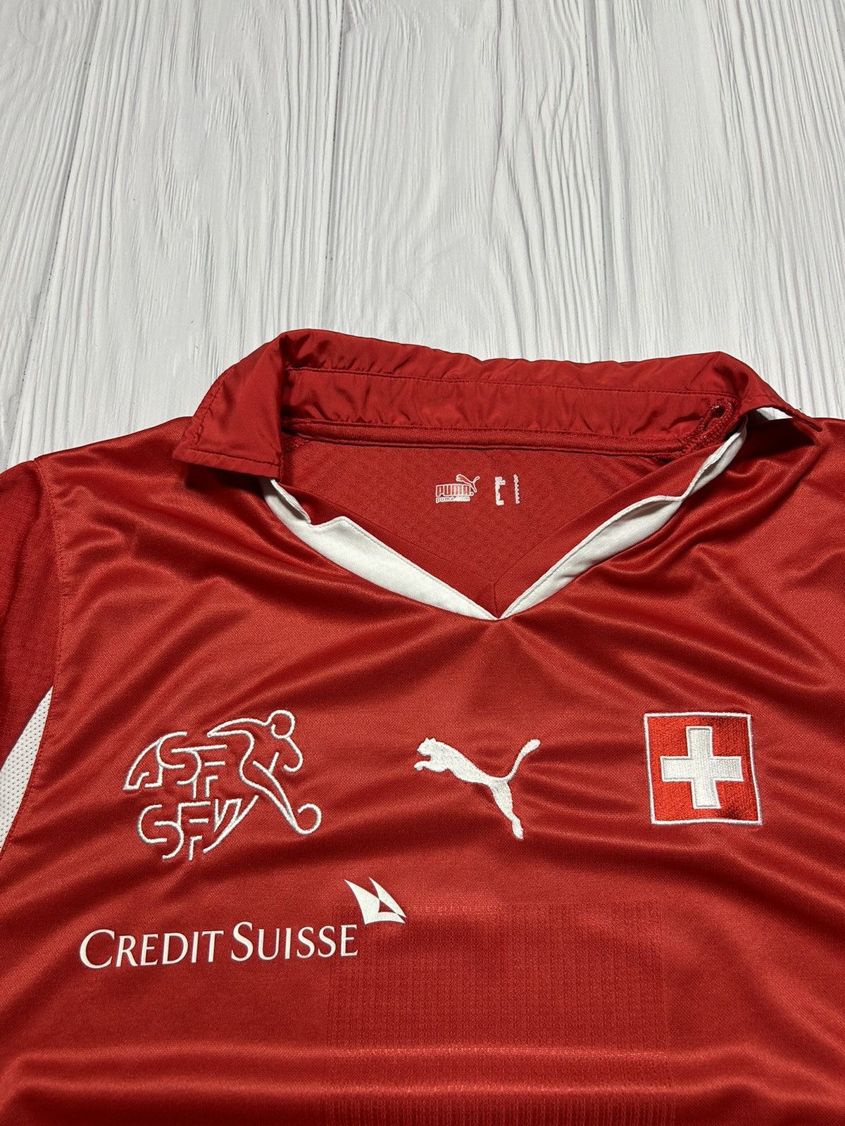 Puma Puma Switzerland 2010 2011 Home Football Shirt Jersey Size US L / EU 52-54 / 3 - 9 Thumbnail