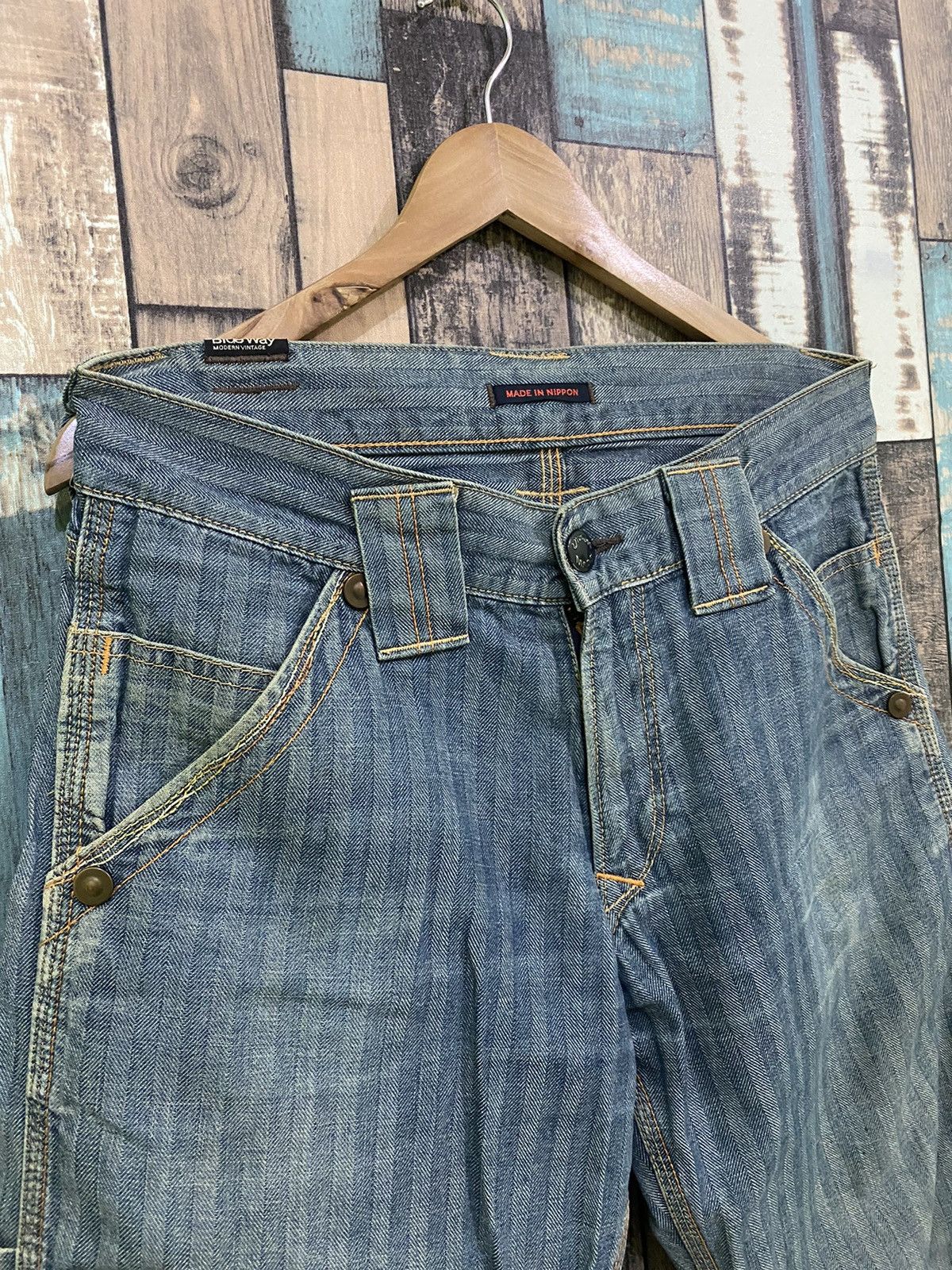 Japanese Brand Blue Way Japan Carpenter Pant Size US 33 - 2 Thumbnail