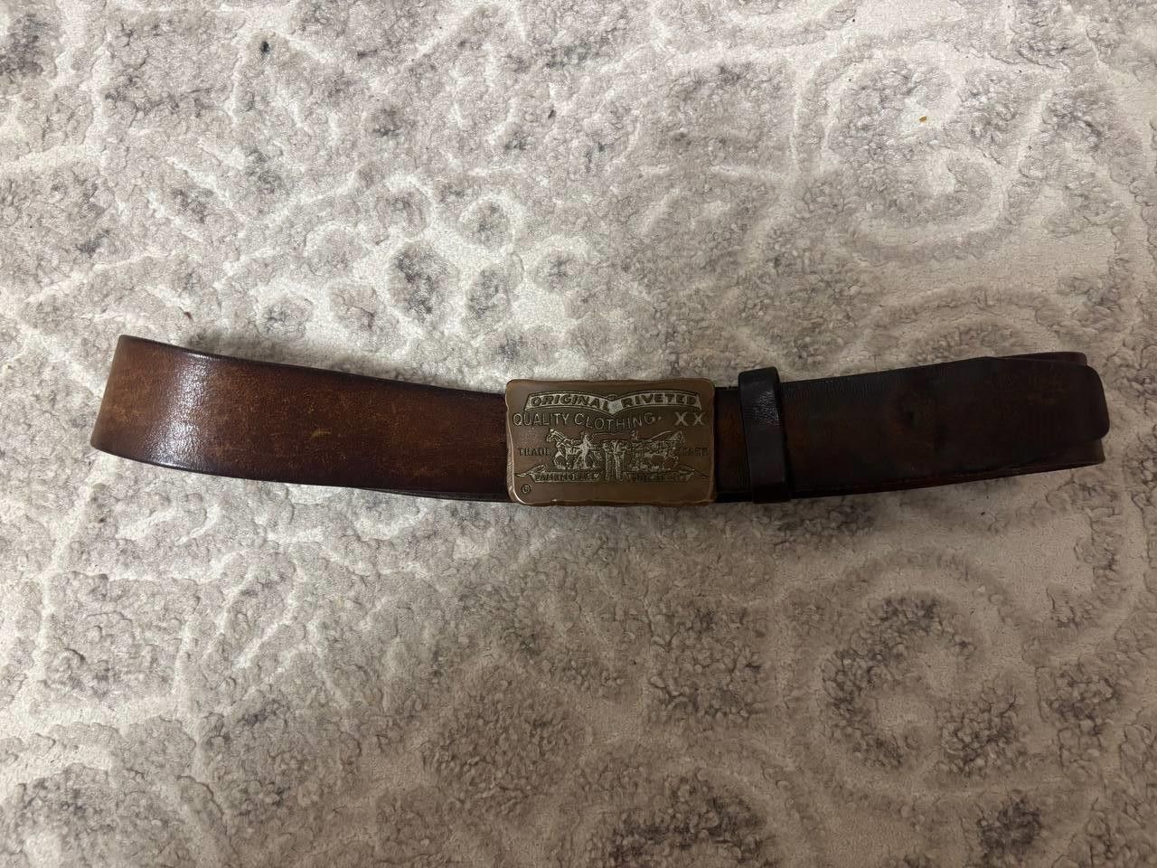 Levi's MADE IN ITALY Vintage Levi's Two Horse Pull Plaque Belt Size ONE SIZE - 9 Thumbnail