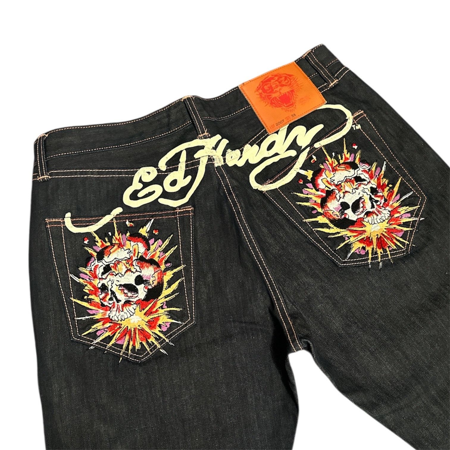 Ed Hardy Vintage Ed Hardy Exploding Skull Jeans Size US 38 / EU 54 - 3 Thumbnail